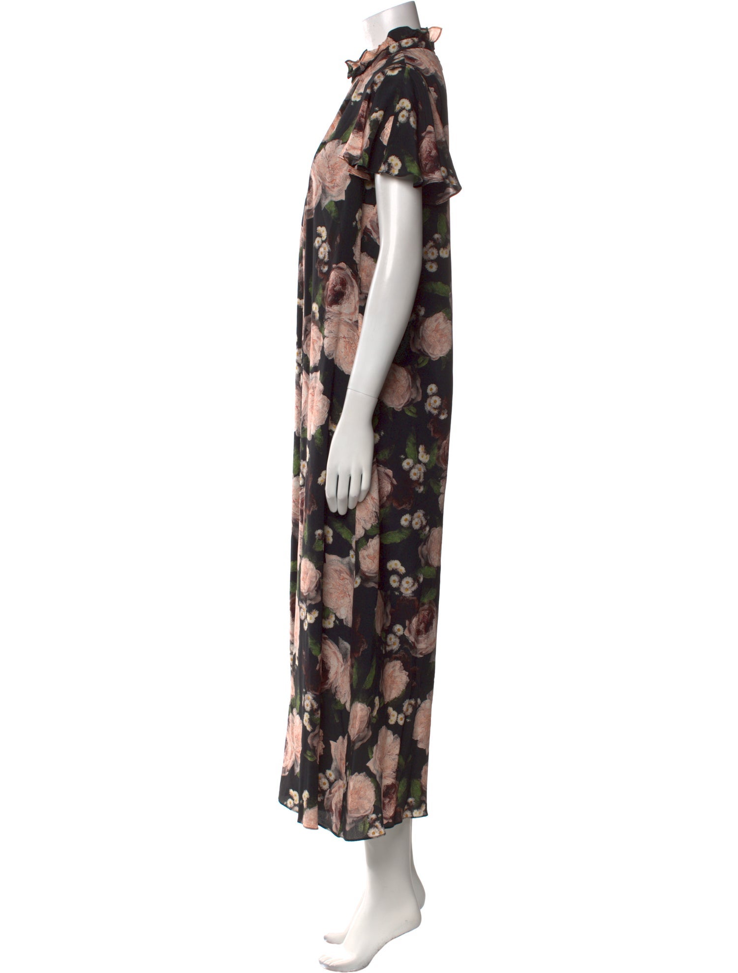 Erdem Silk Floral Print Jumpsuit