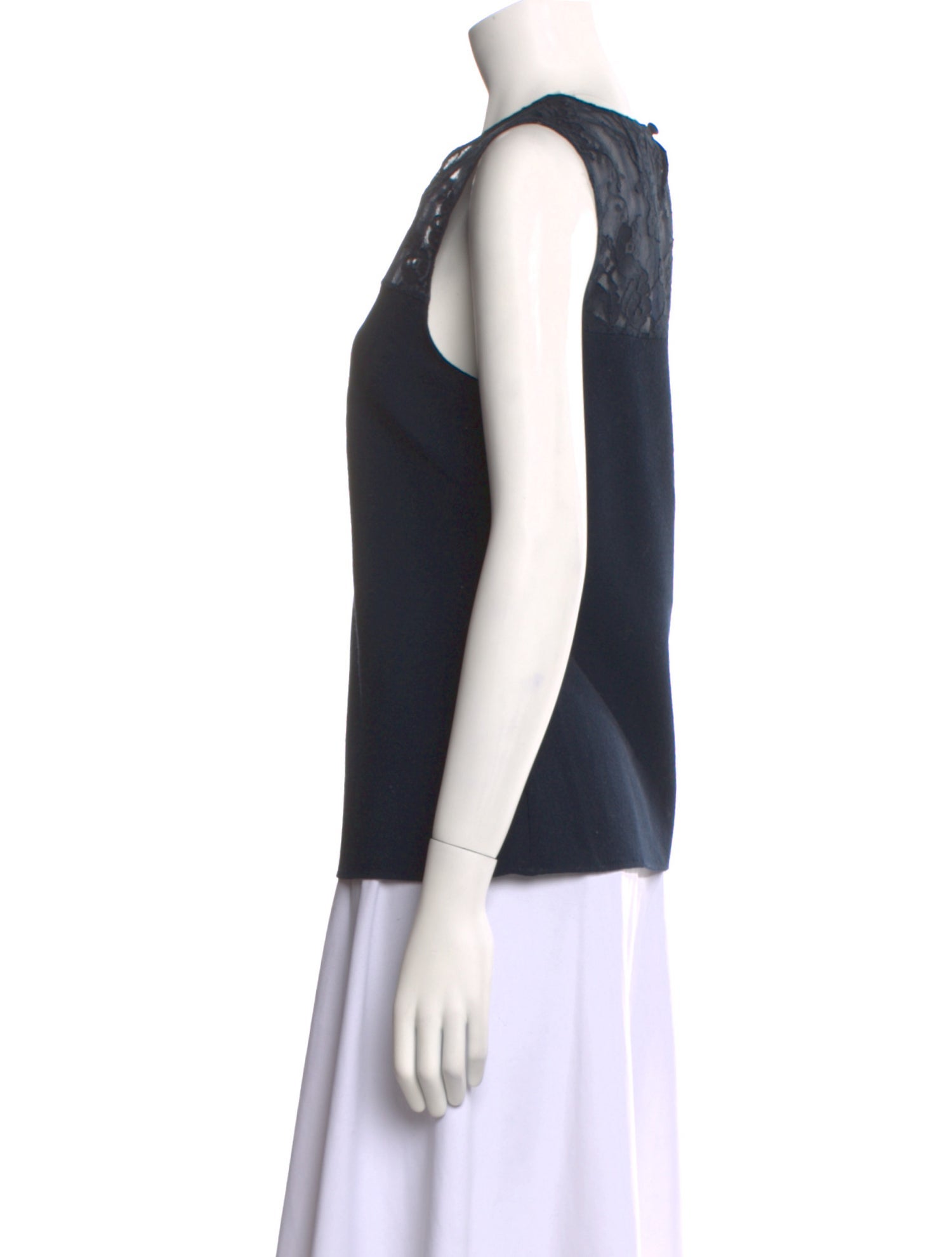 Erdem Crew Neck Sleeveless Top