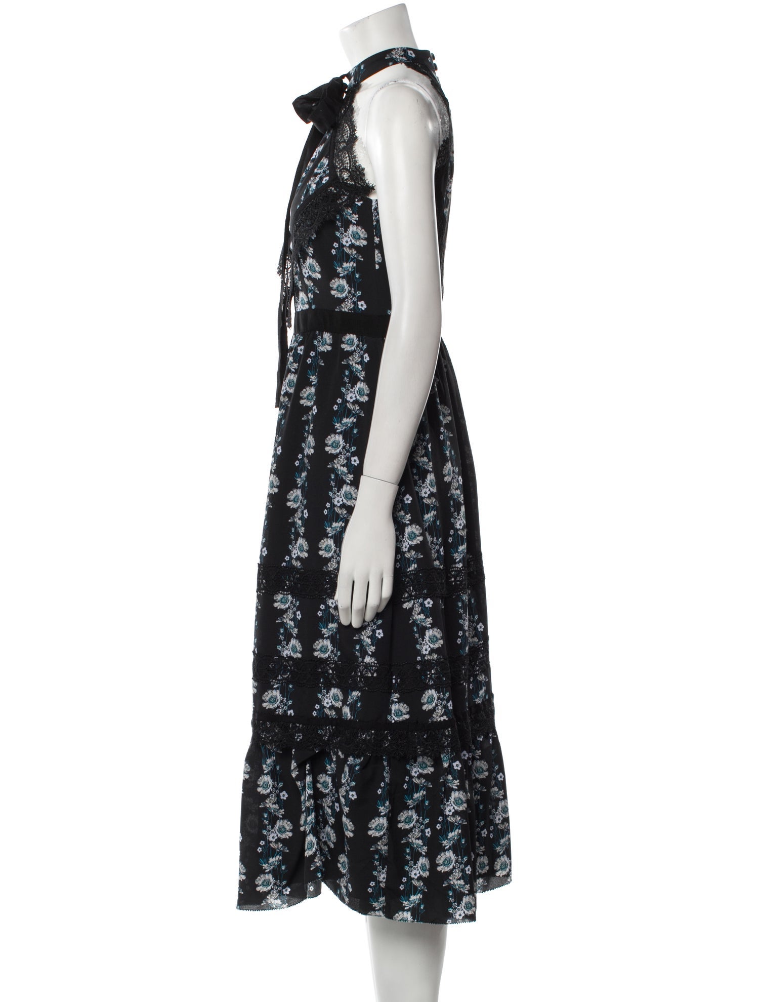 Erdem Lace Pattern Long Dress