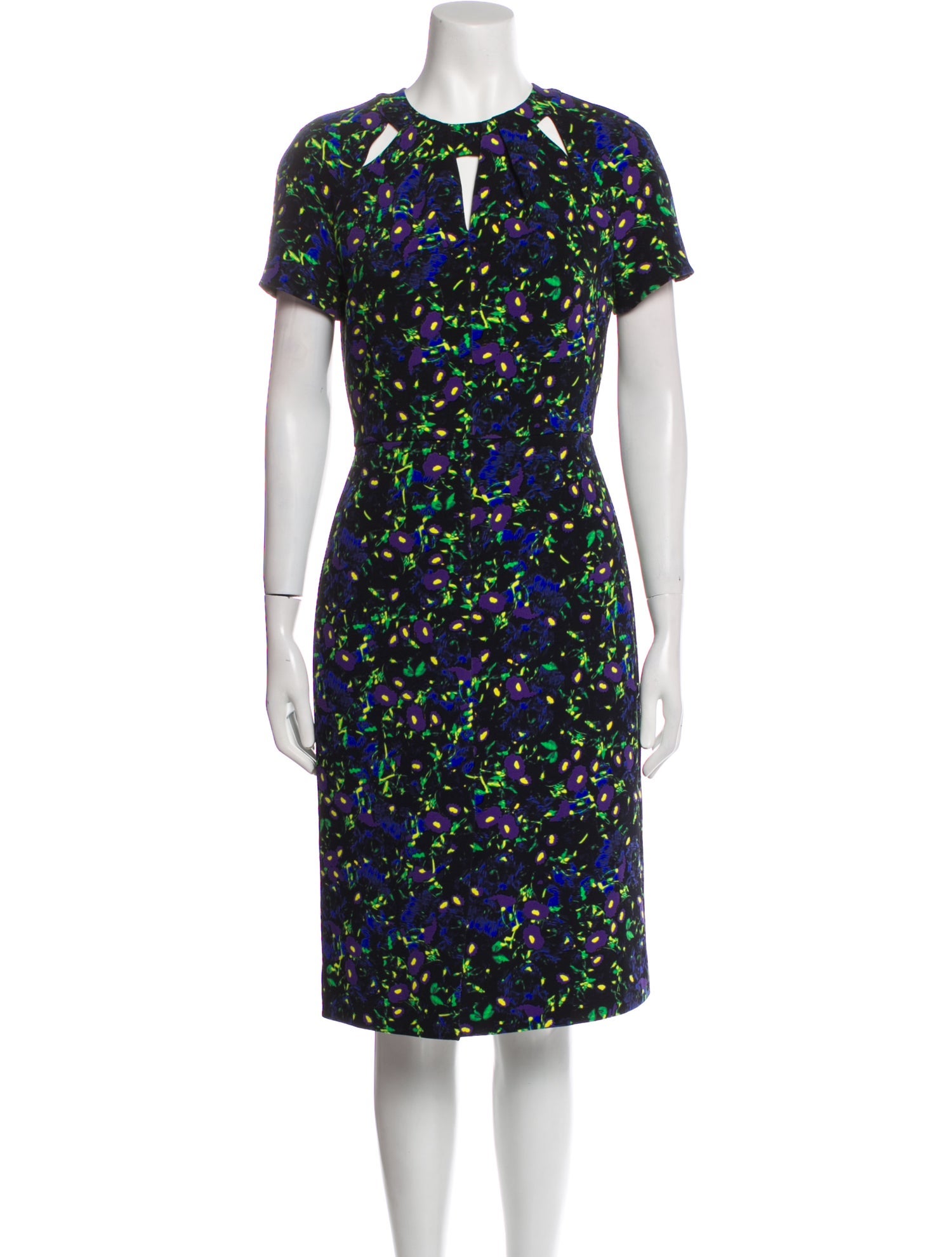 Erdem Floral Print Midi Length Dress