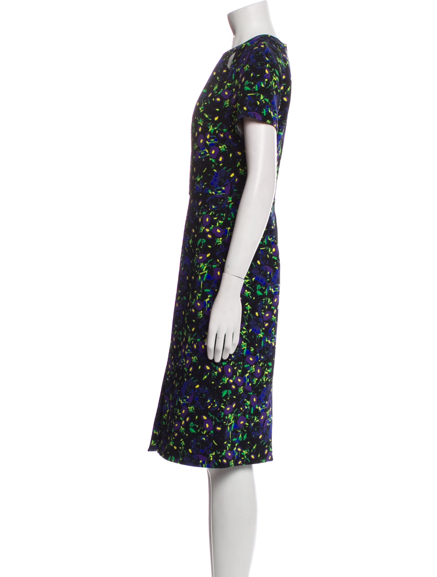 Erdem Floral Print Midi Length Dress