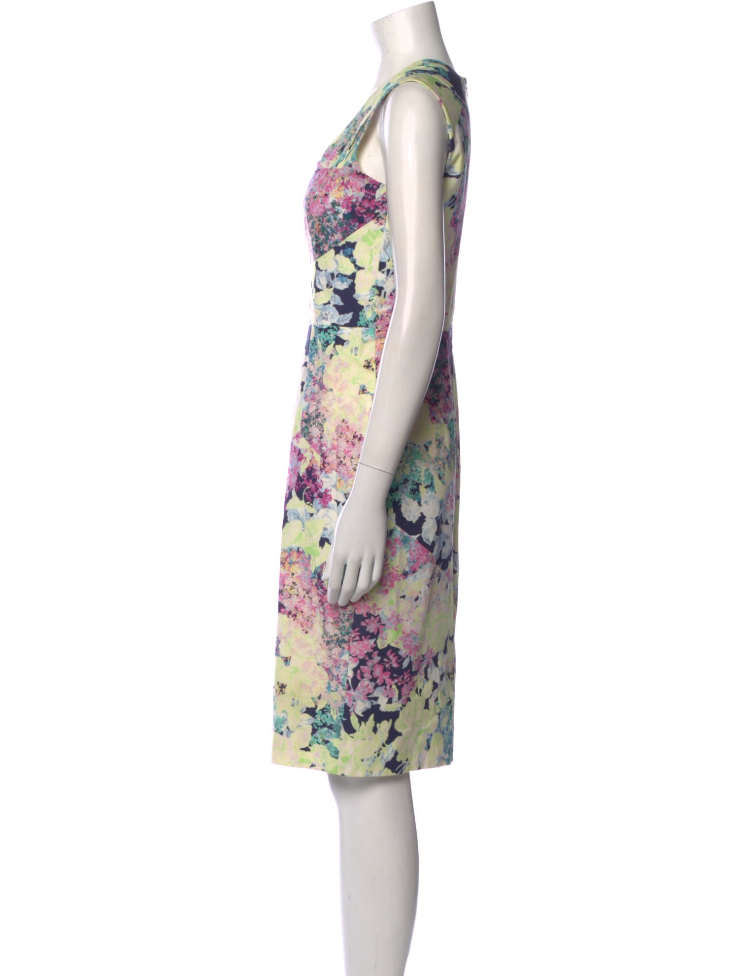 Erdem Floral Print Knee-Length Dress