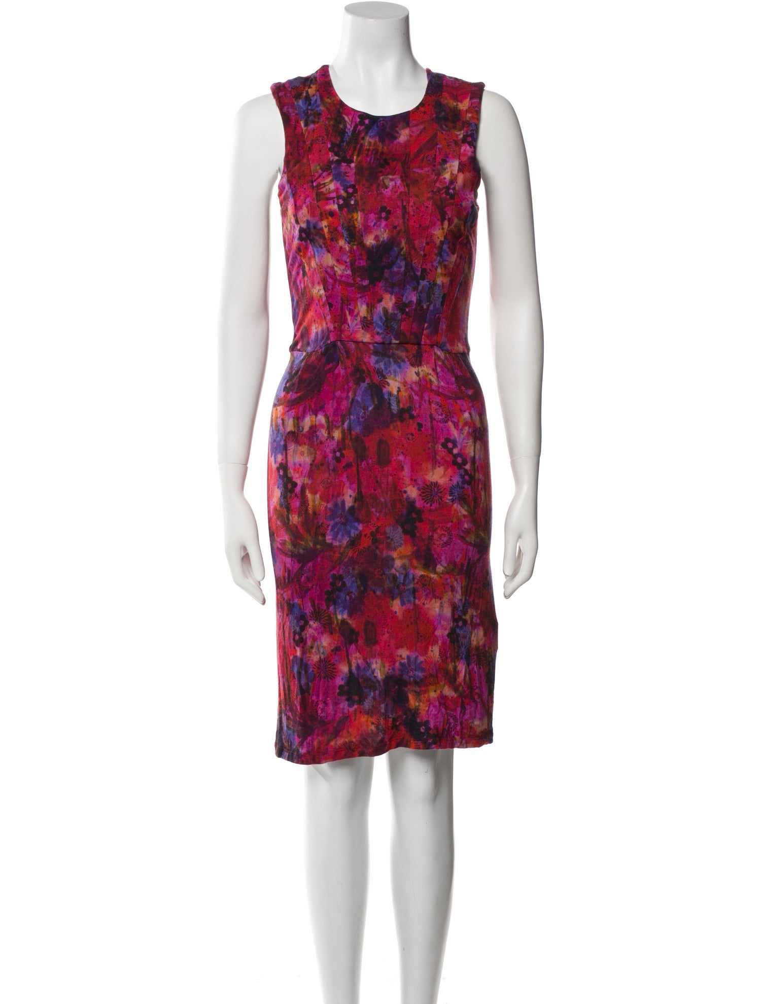 Erdem Floral Print Knee-Length Dress