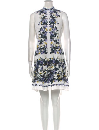 Erdem Floral Print Mini Dress