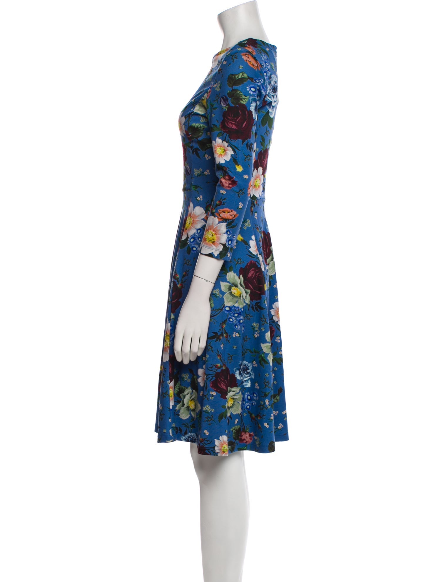 Erdem Floral Print Knee-Length Dress