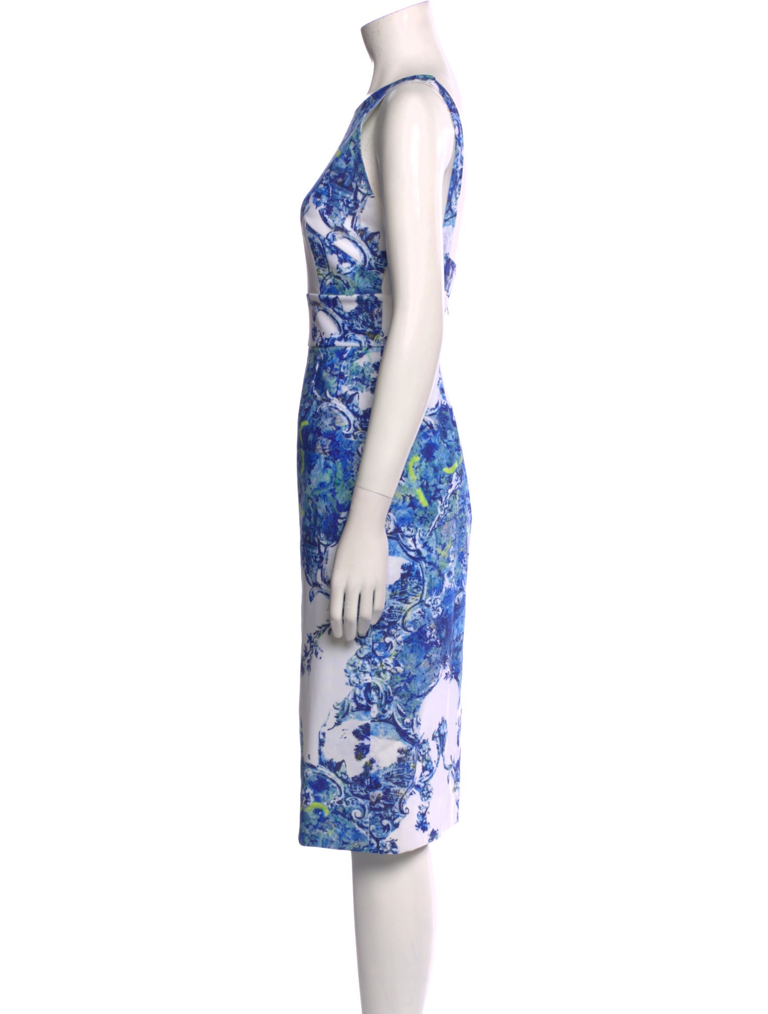 Erdem Floral Print Midi Length Dress