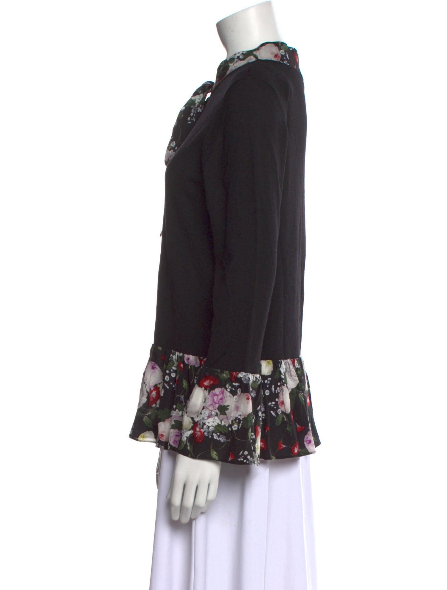 Erdem Merino Wool Graphic Print Sweater