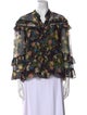 Erdem Silk Floral Print Blouse