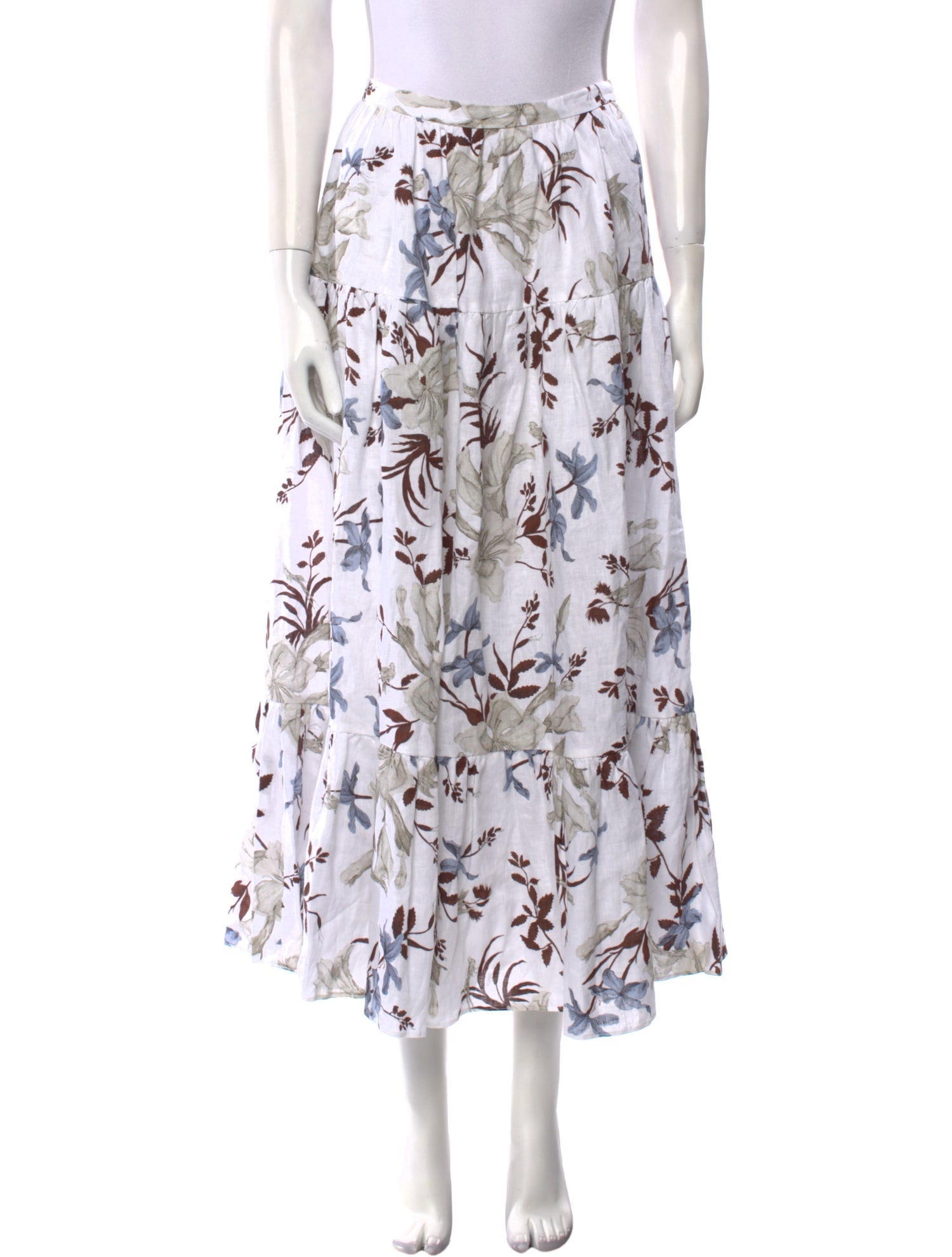 Erdem Linen Midi Length Skirt w/ Tags