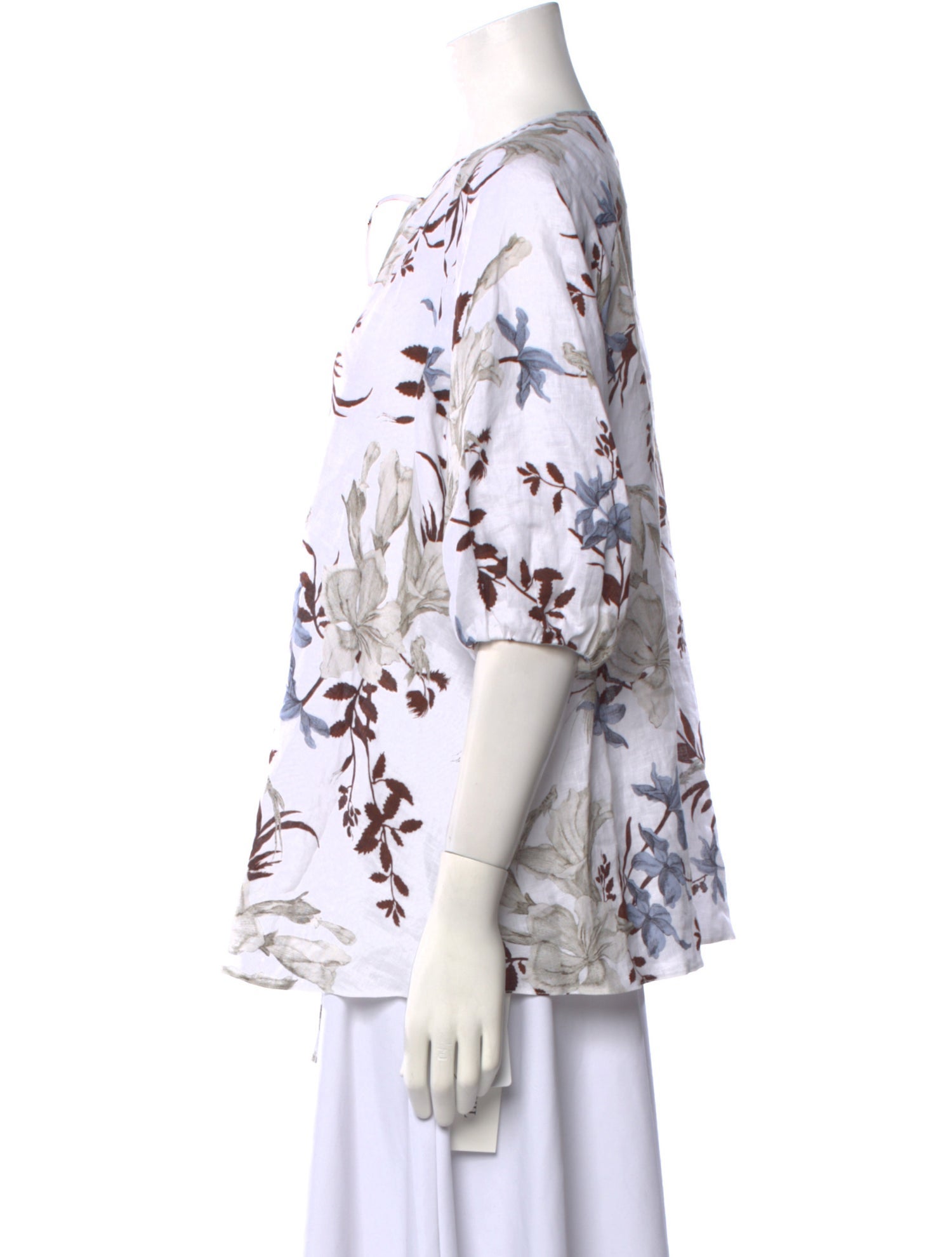 Erdem Linen Floral Print Blouse w/ Tags