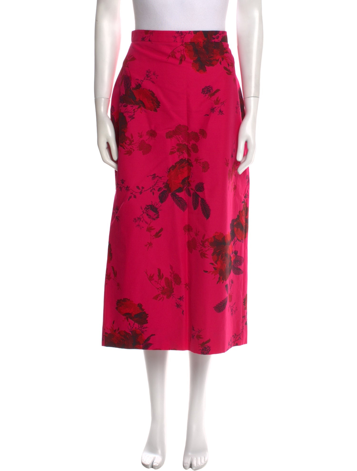 Erdem Floral Print Midi Length Skirt