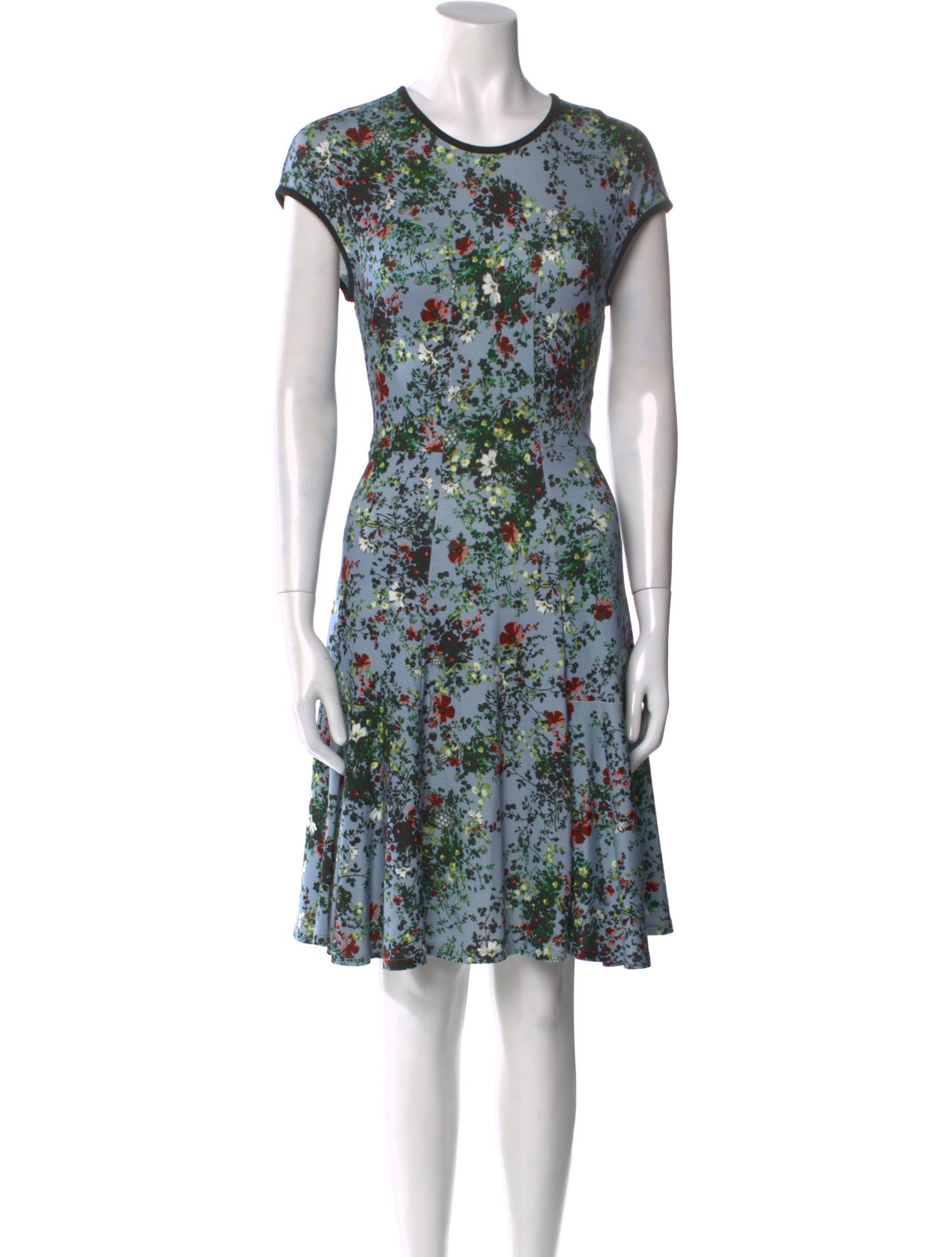 Erdem Floral Print Knee-Length Dress