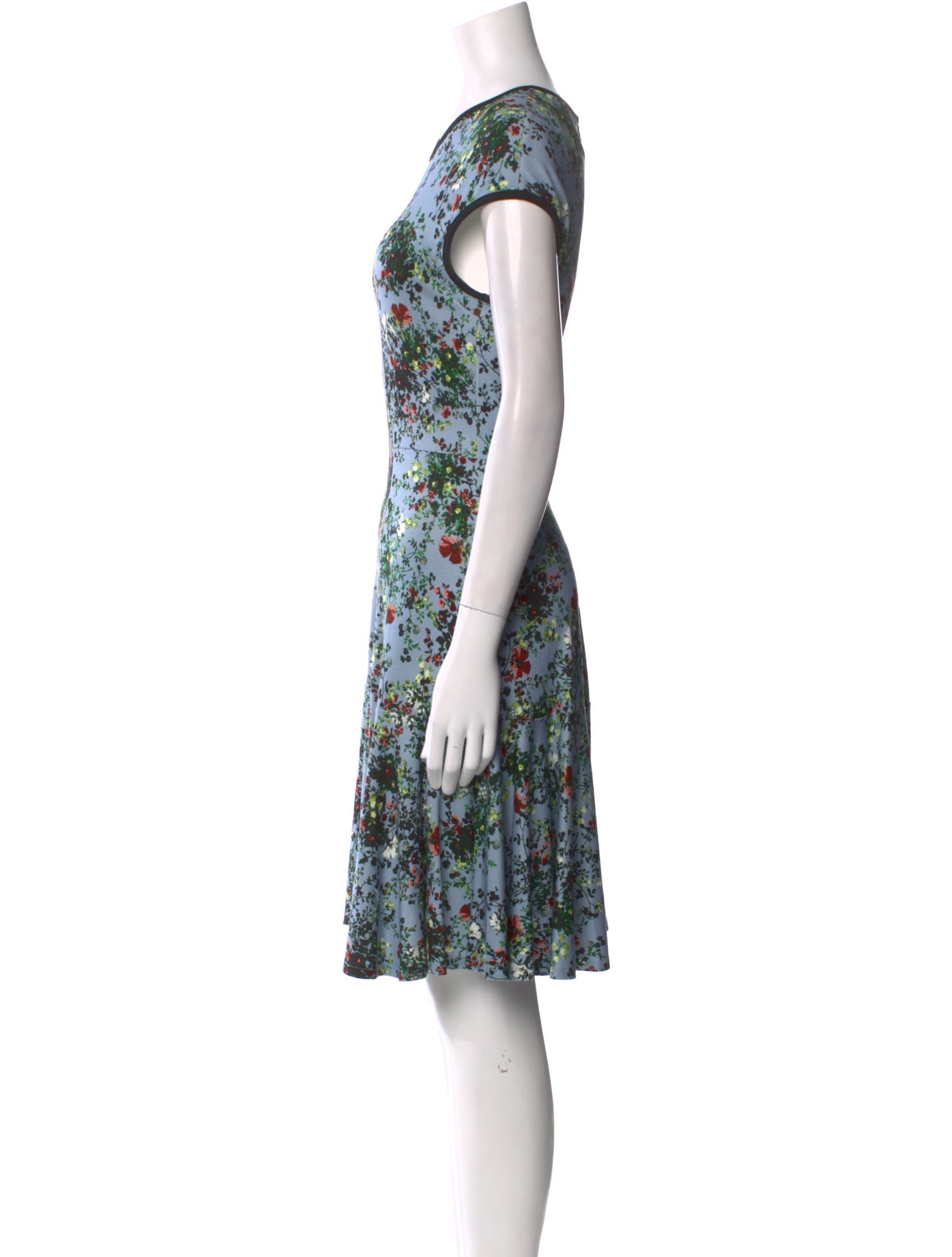Erdem Floral Print Knee-Length Dress