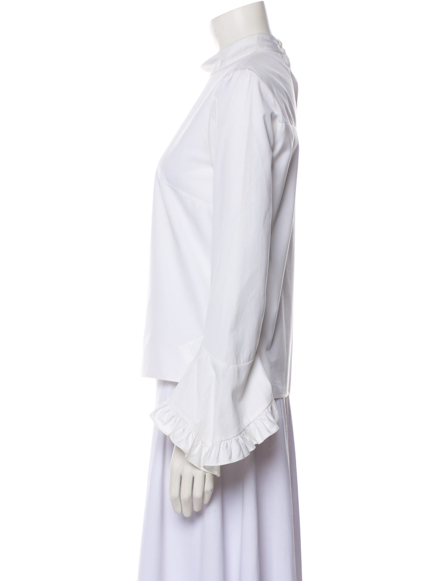 Erdem Mock Neck Long Sleeve Blouse