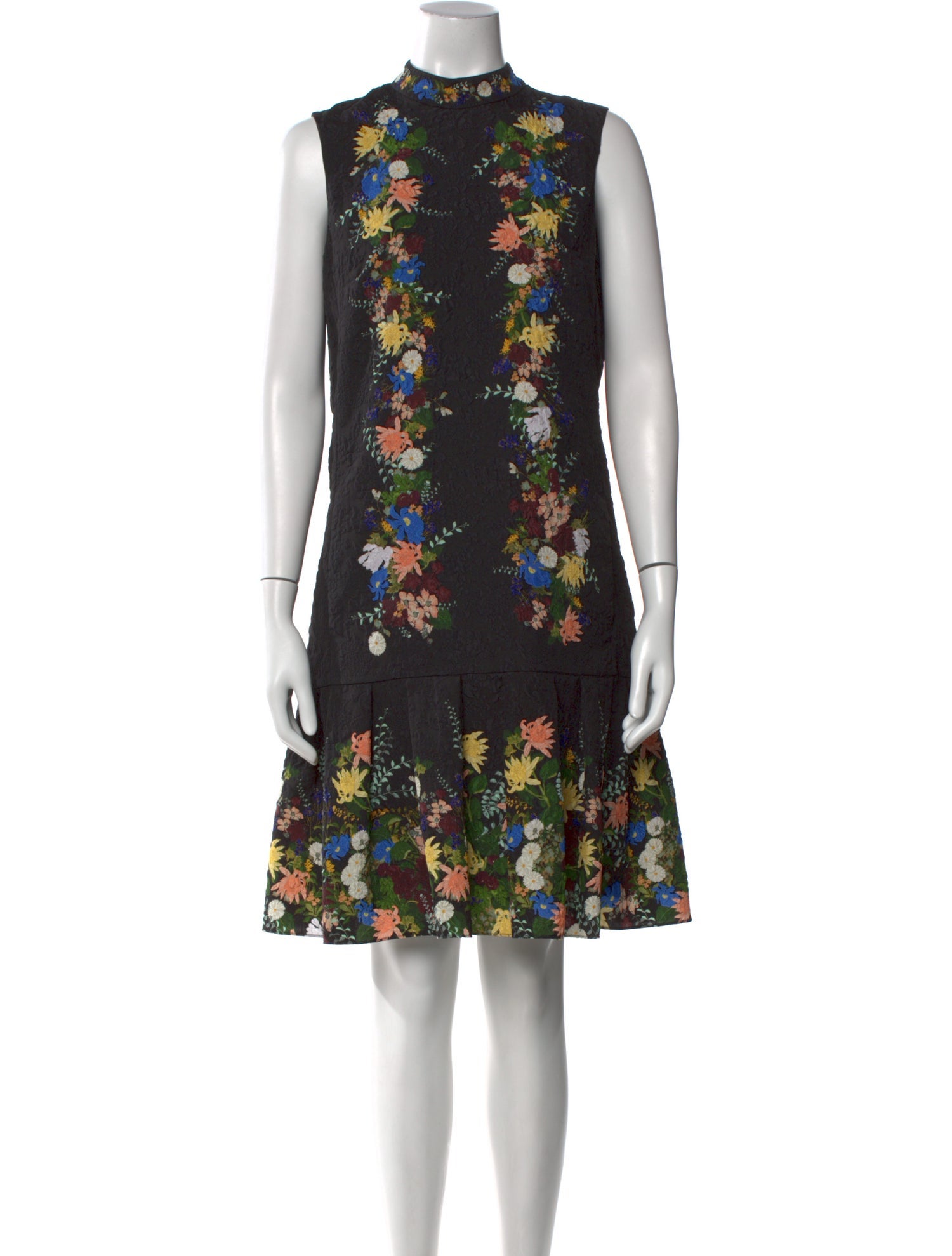 Erdem Floral Print Knee-Length Dress