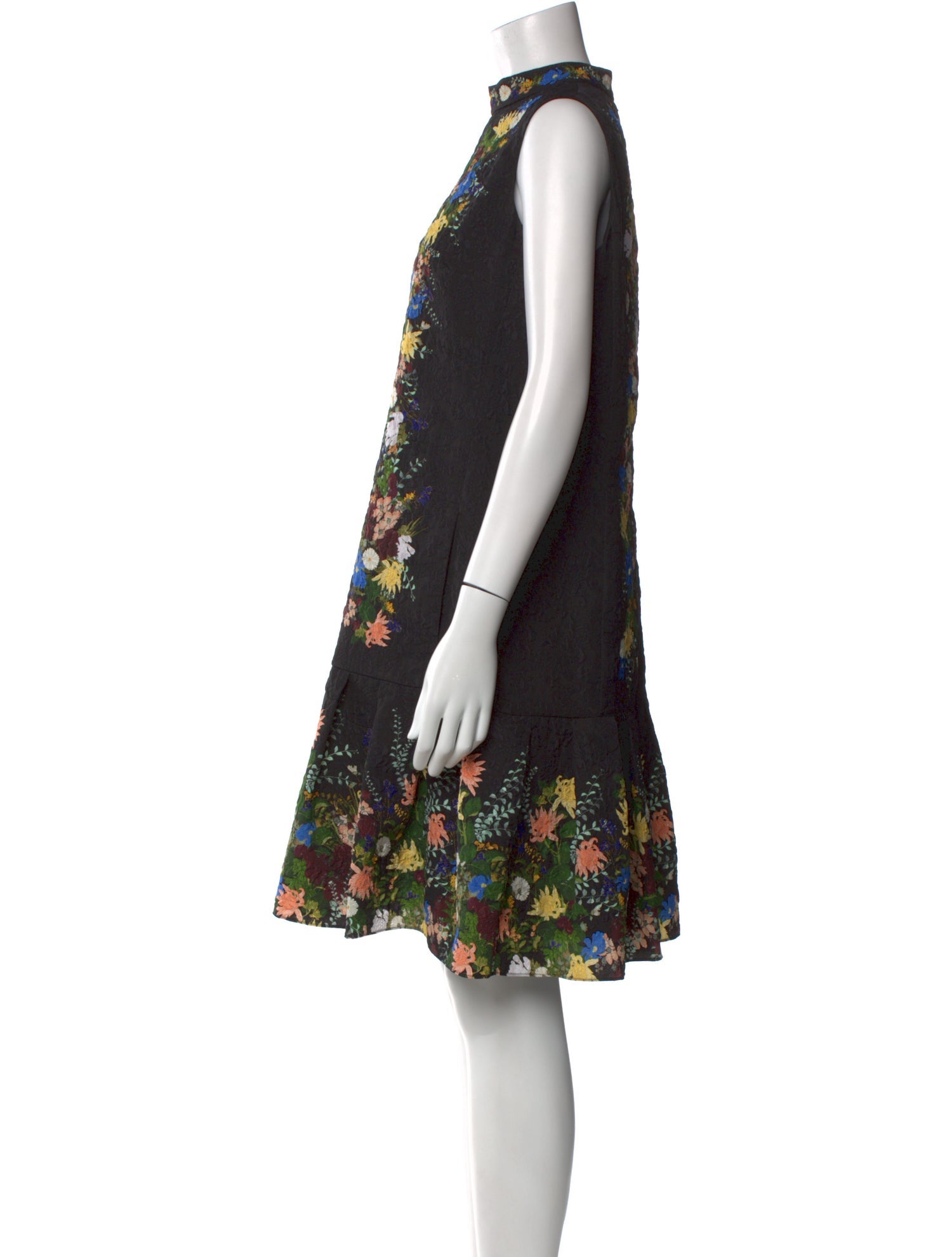 Erdem Floral Print Knee-Length Dress