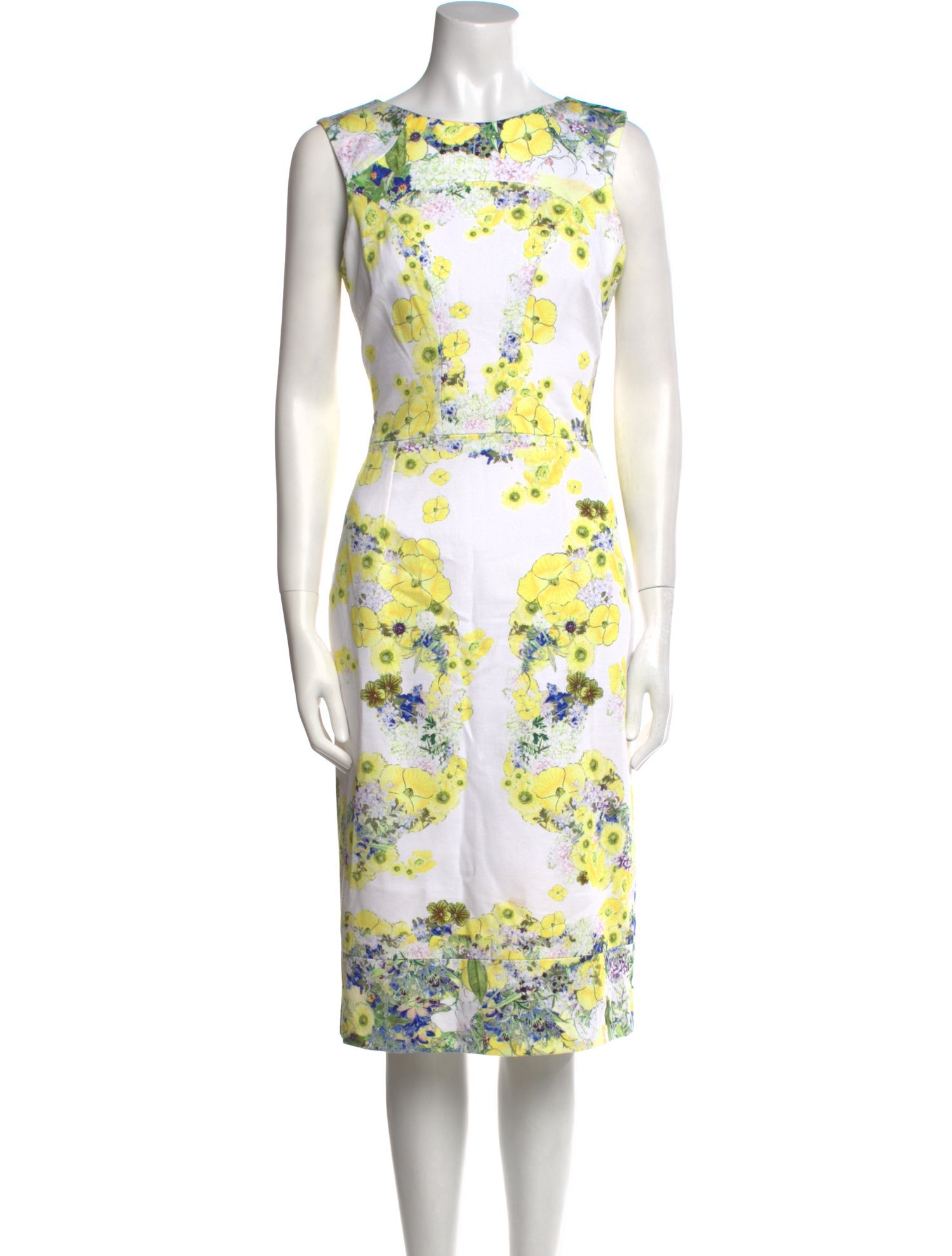 Erdem Floral Print Midi Length Dress