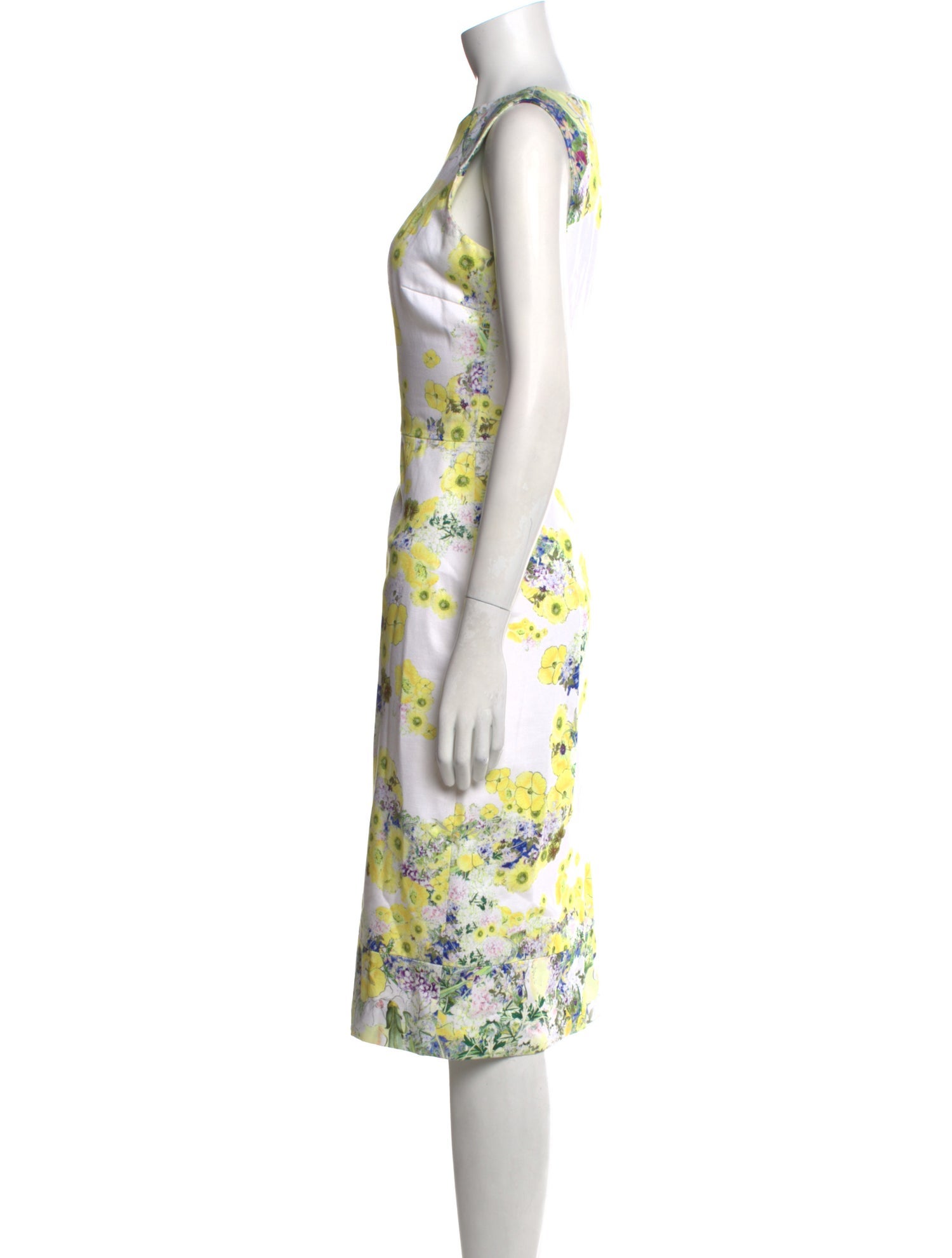 Erdem Floral Print Midi Length Dress
