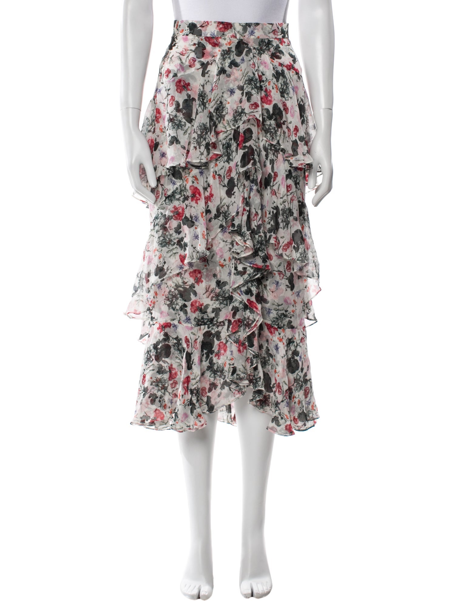 Erdem Printed Midi Length Skirt