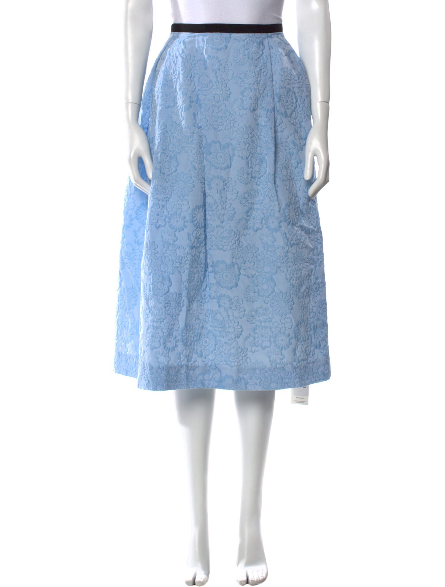 Erdem Pleated Accents Midi Length Skirt