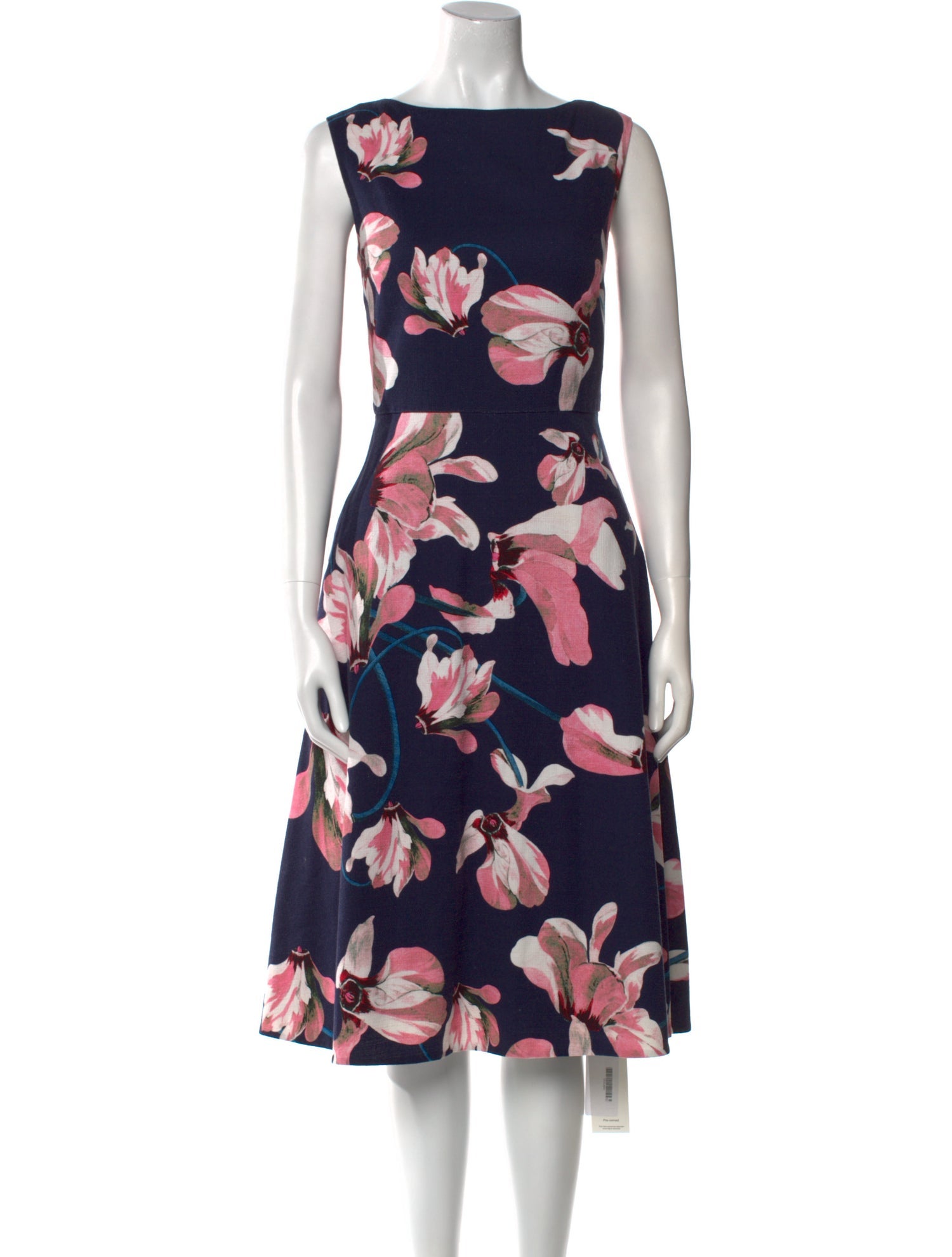 Erdem Floral Print Midi Length Dress