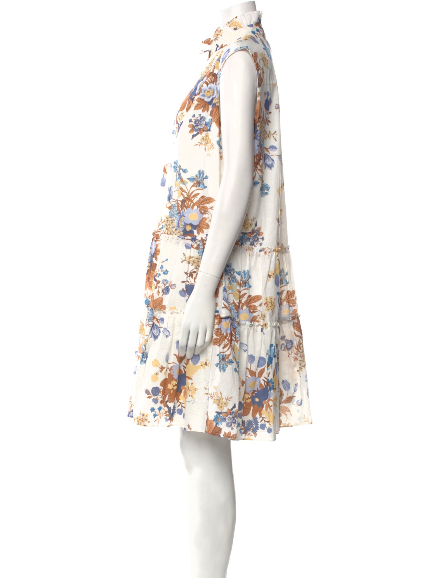 Erdem Linen Knee-Length Dress
