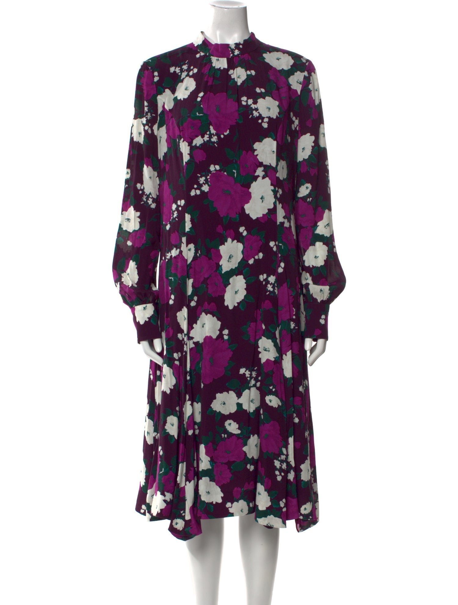 Erdem Floral Print Midi Length Dress
