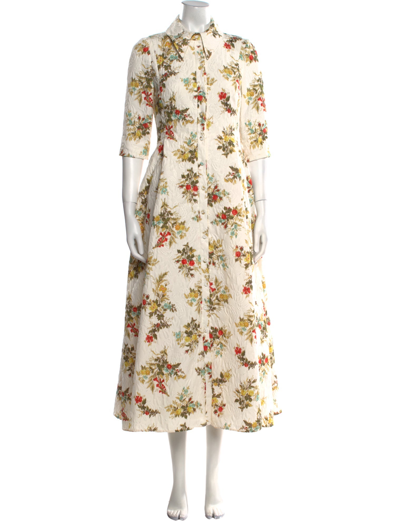 Erdem Floral Print Long Dress