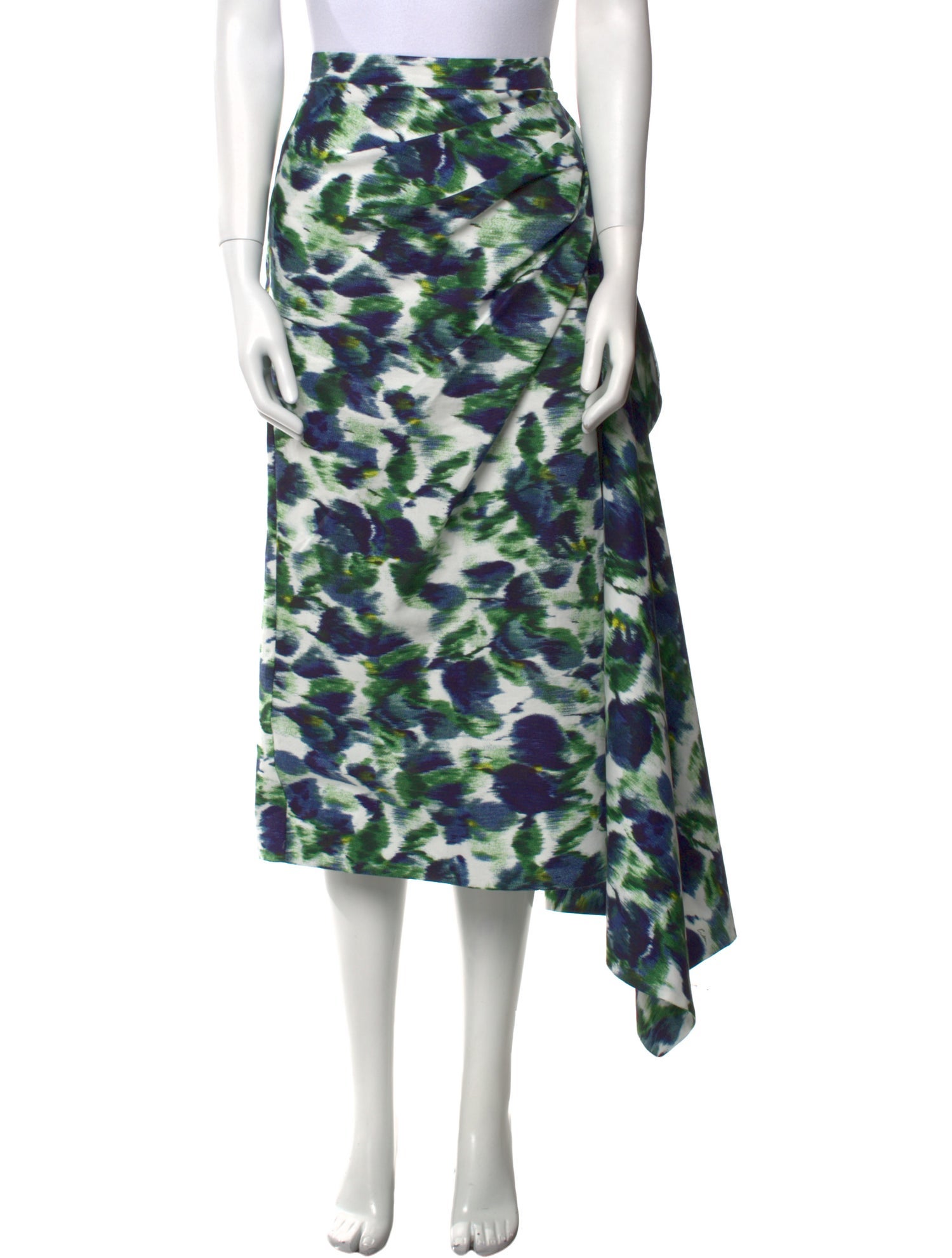 Erdem Tie-Dye Print Midi Length Skirt