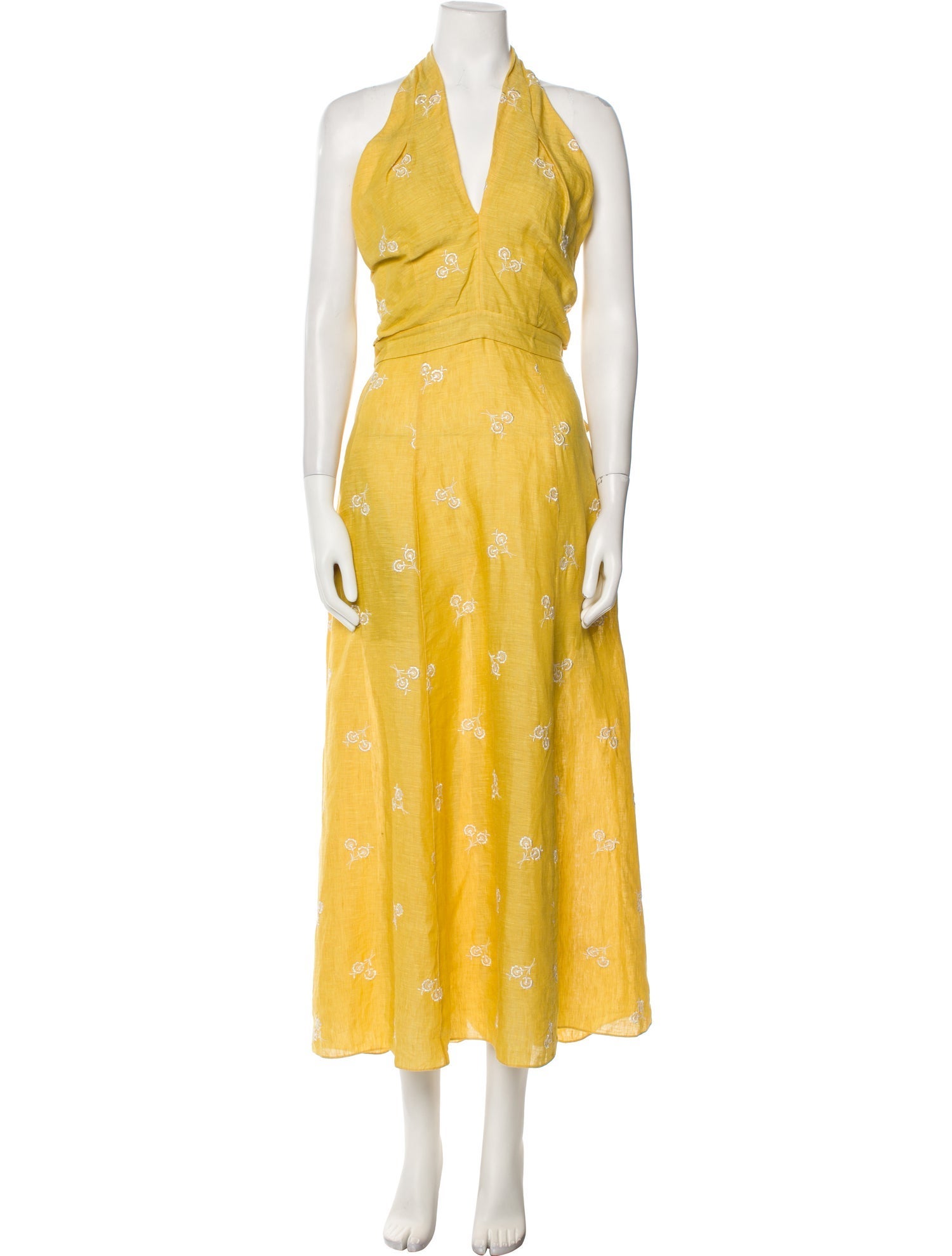 Erdem Linen Long Dress