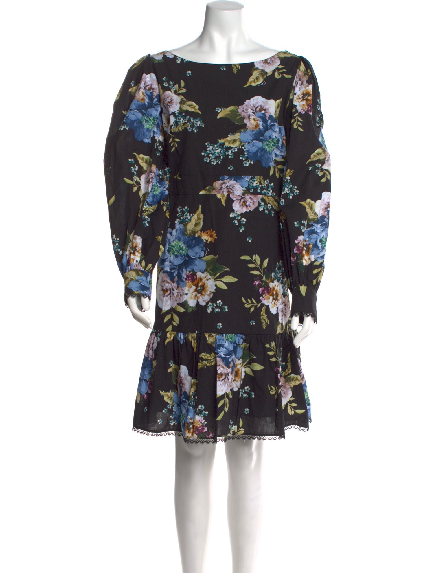 Erdem Floral Print Knee-Length Dress