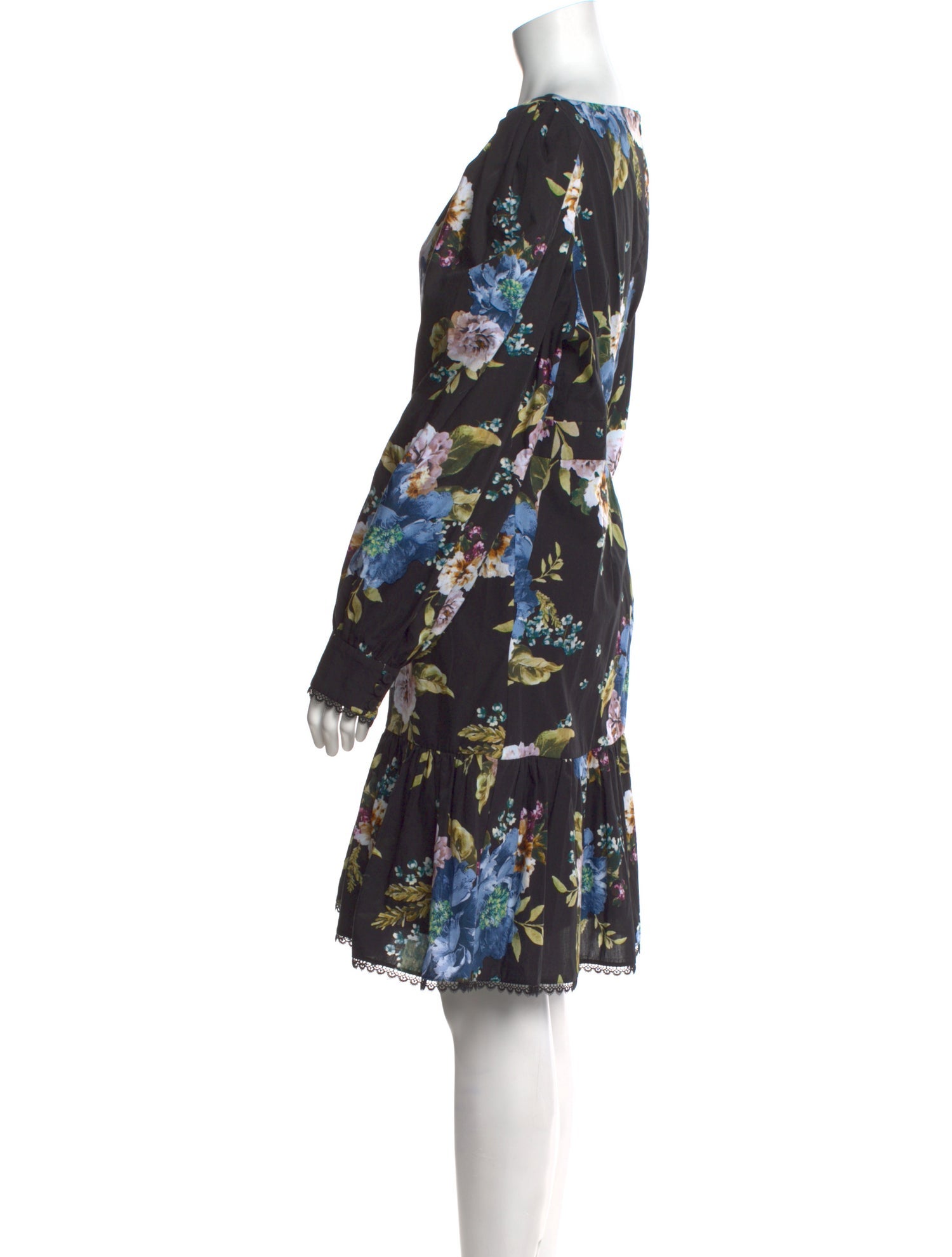 Erdem Floral Print Knee-Length Dress
