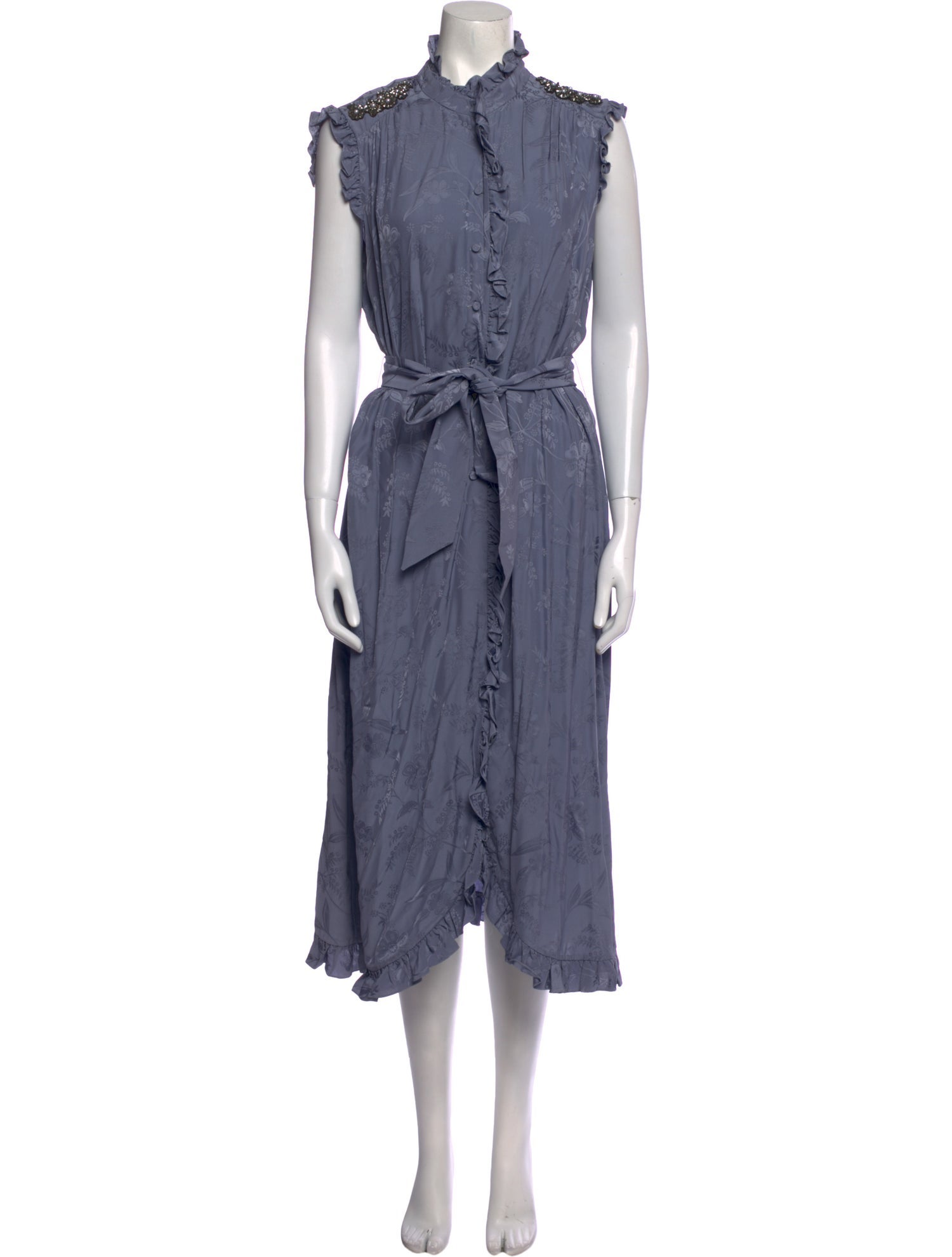 Erdem Mock Neck Long Dress