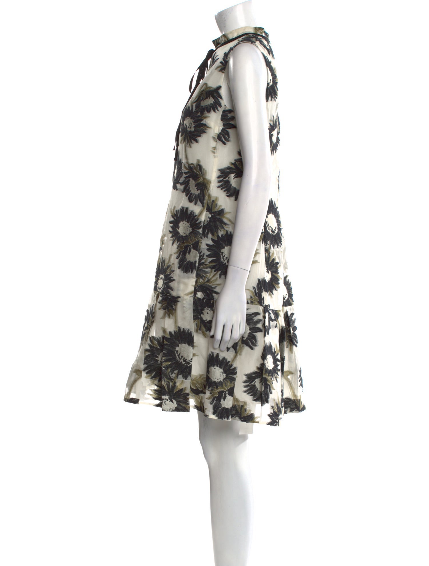 Erdem Floral Print Mini Dress