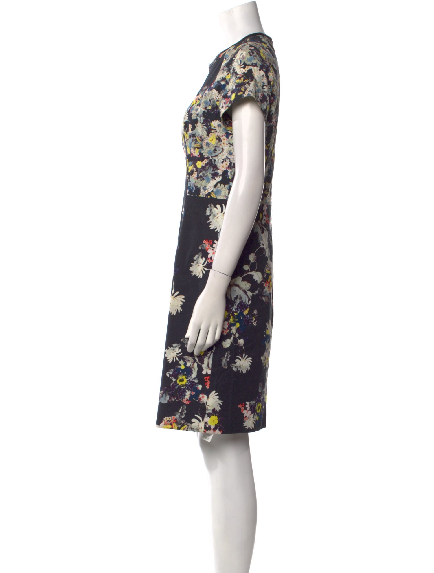 Erdem Floral Print Knee-Length Dress