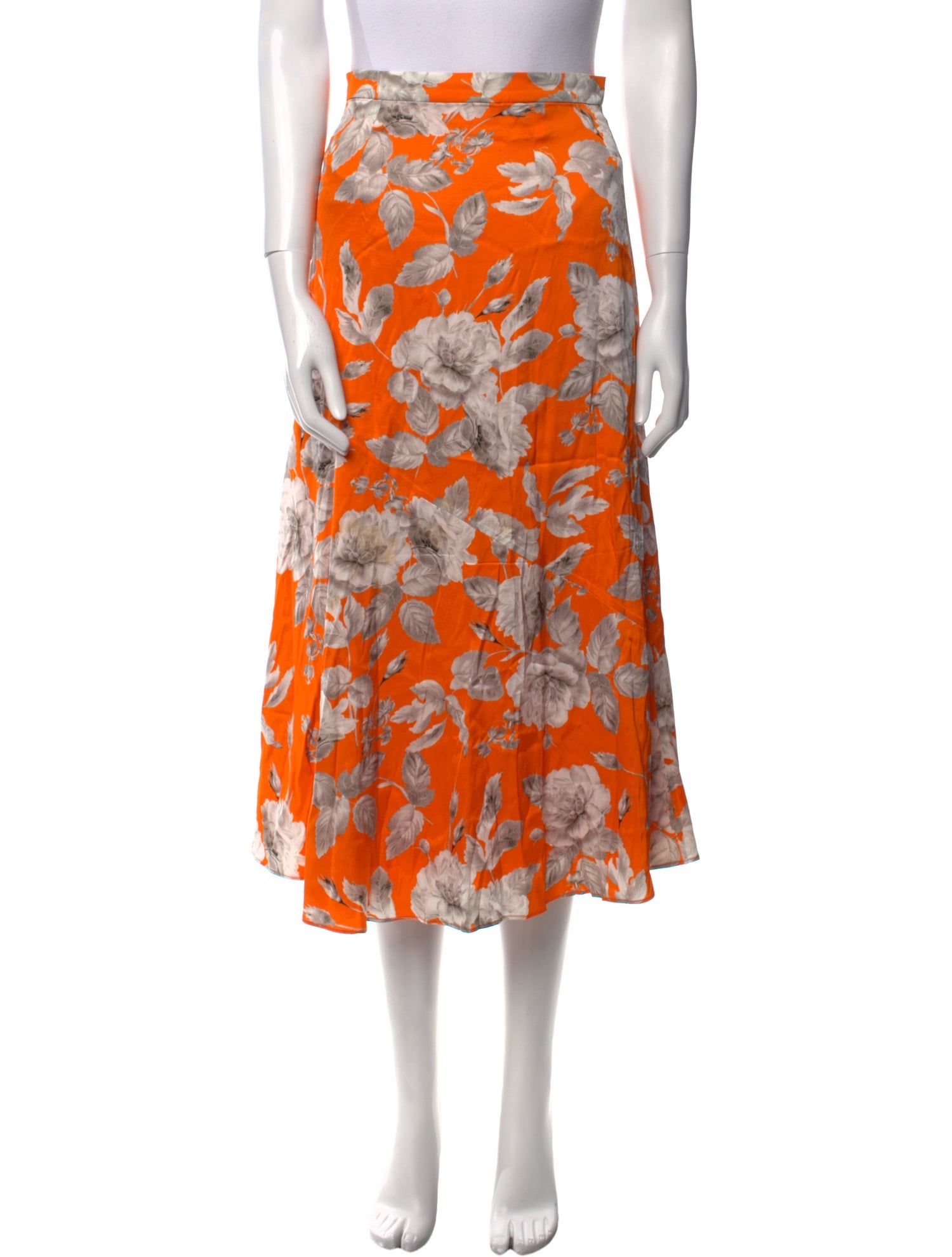 Erdem Floral Print Midi Length Skirt