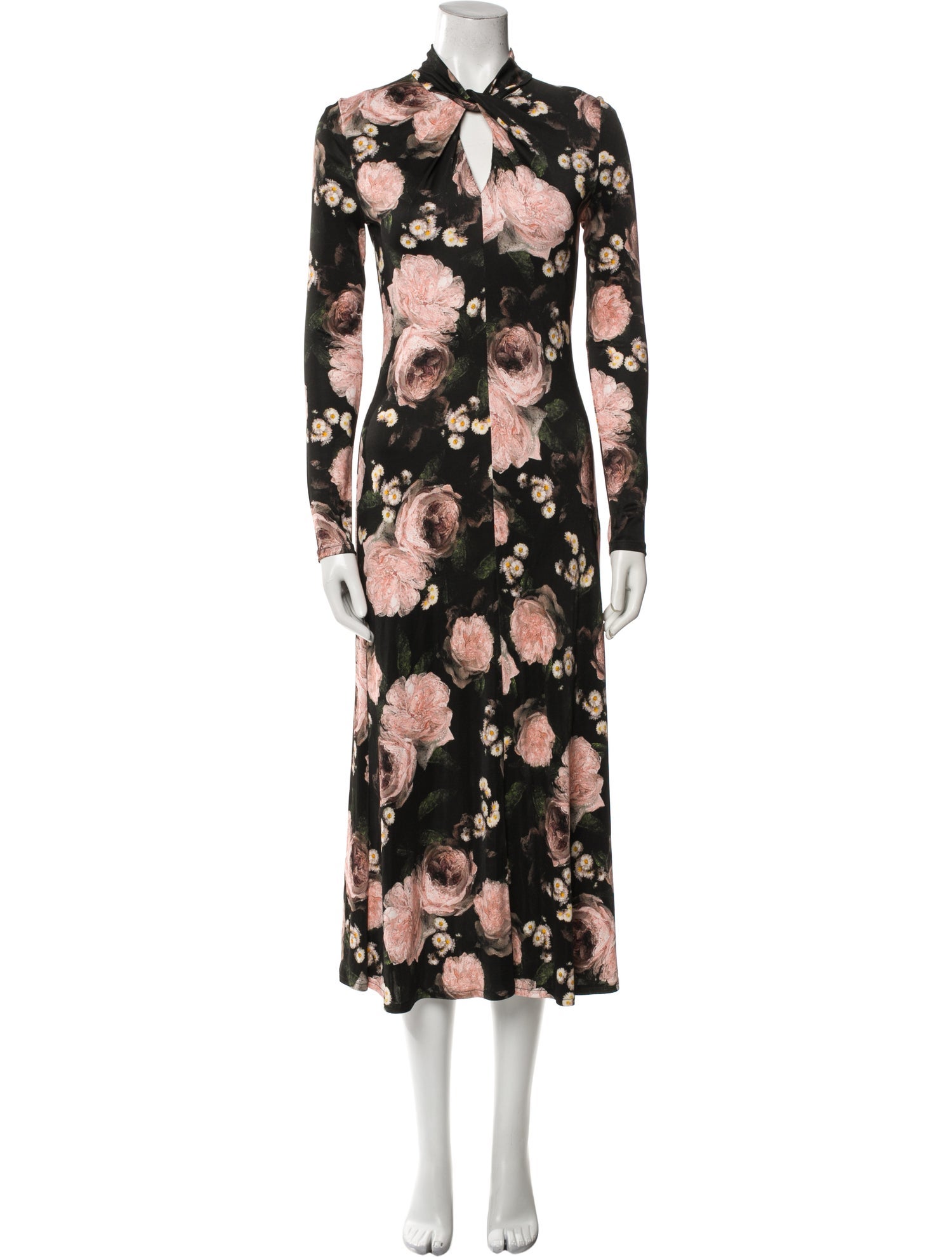 Erdem Floral Print Midi Length Dress
