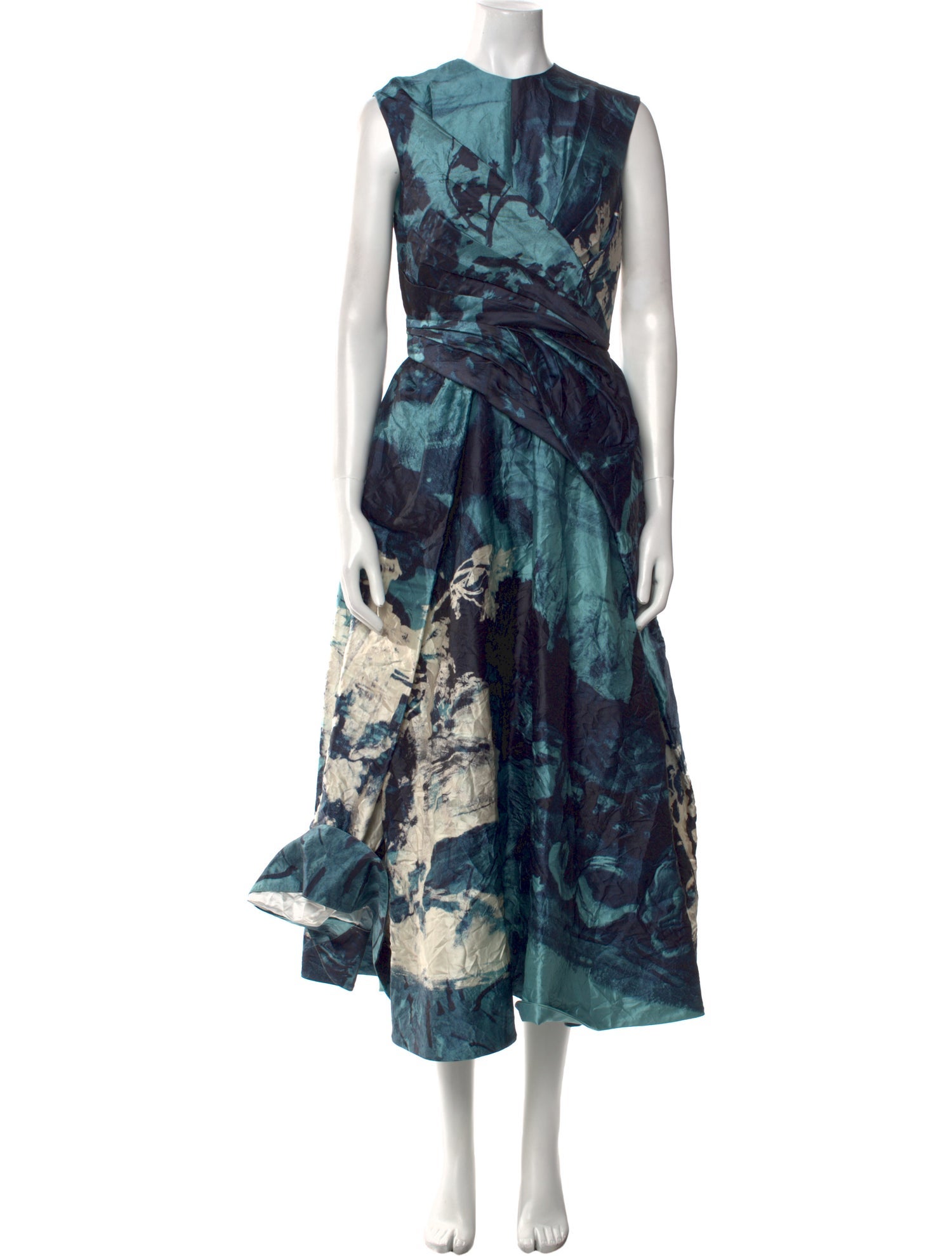Erdem Printed Long Dress