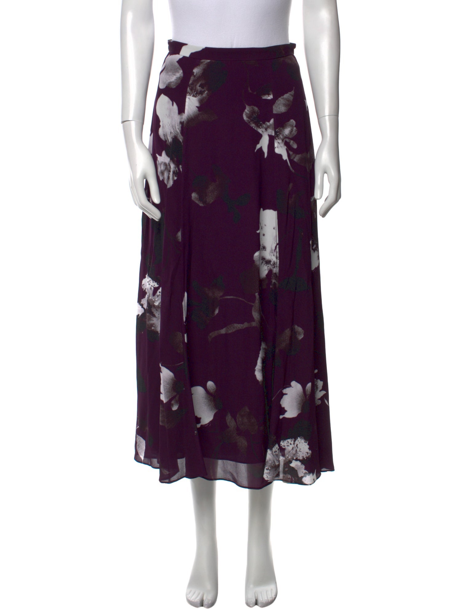 Erdem Floral Print Midi Length Skirt