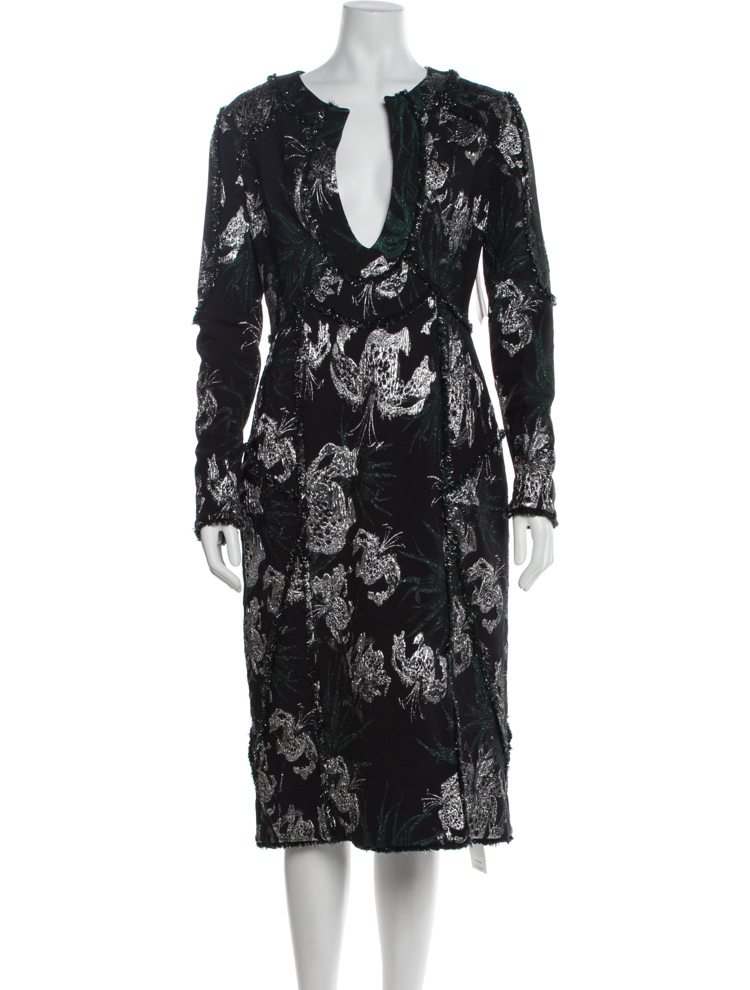 Erdem Floral Print Midi Length Dress w/ Tags