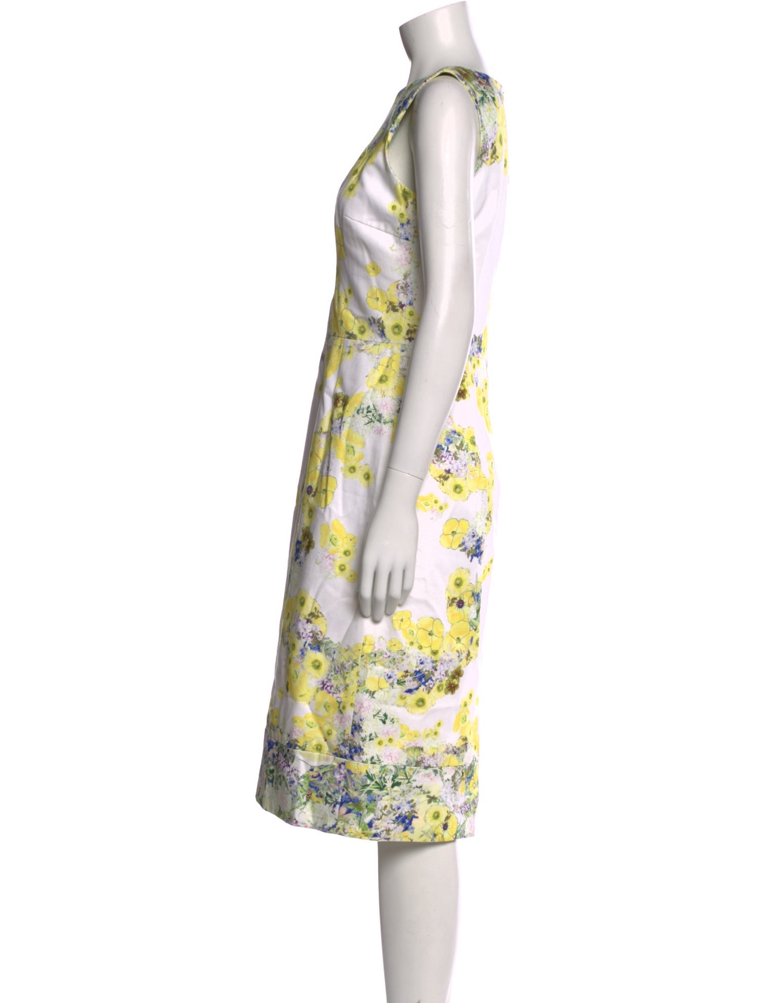 Erdem Floral Print Midi Length Dress