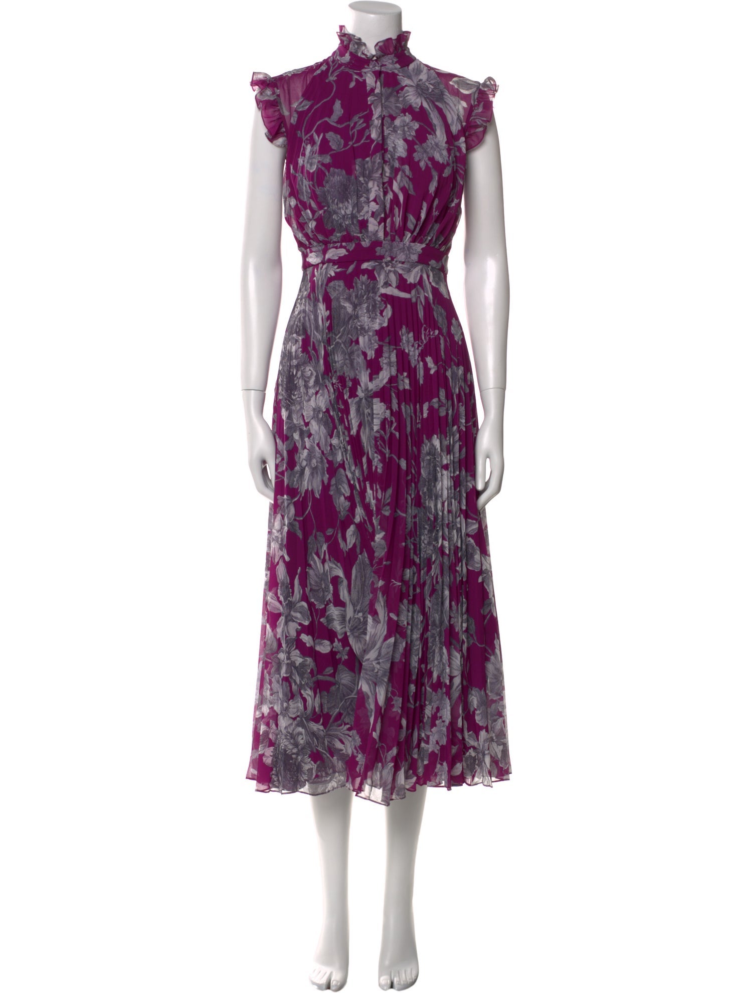 Erdem Floral Print Long Dress