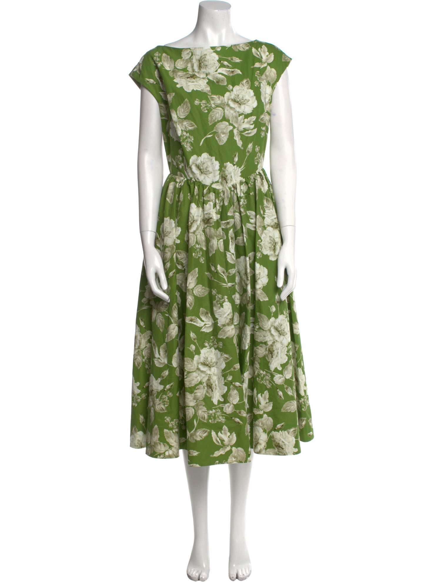 Erdem Floral Print Midi Length Dress