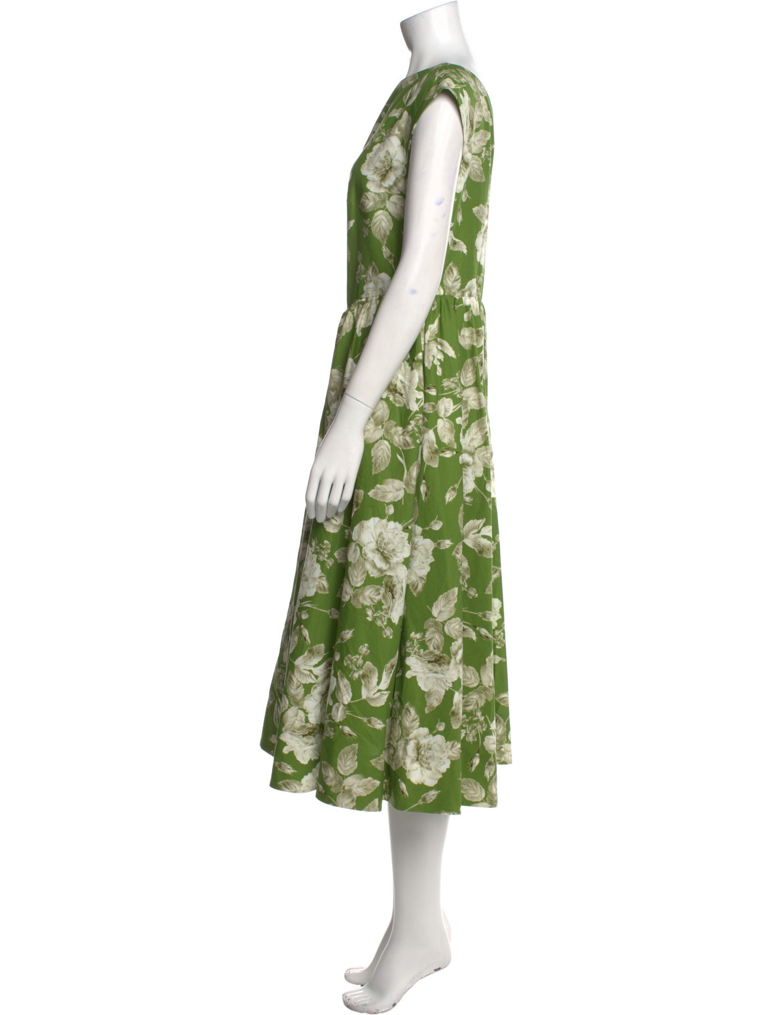Erdem Floral Print Midi Length Dress