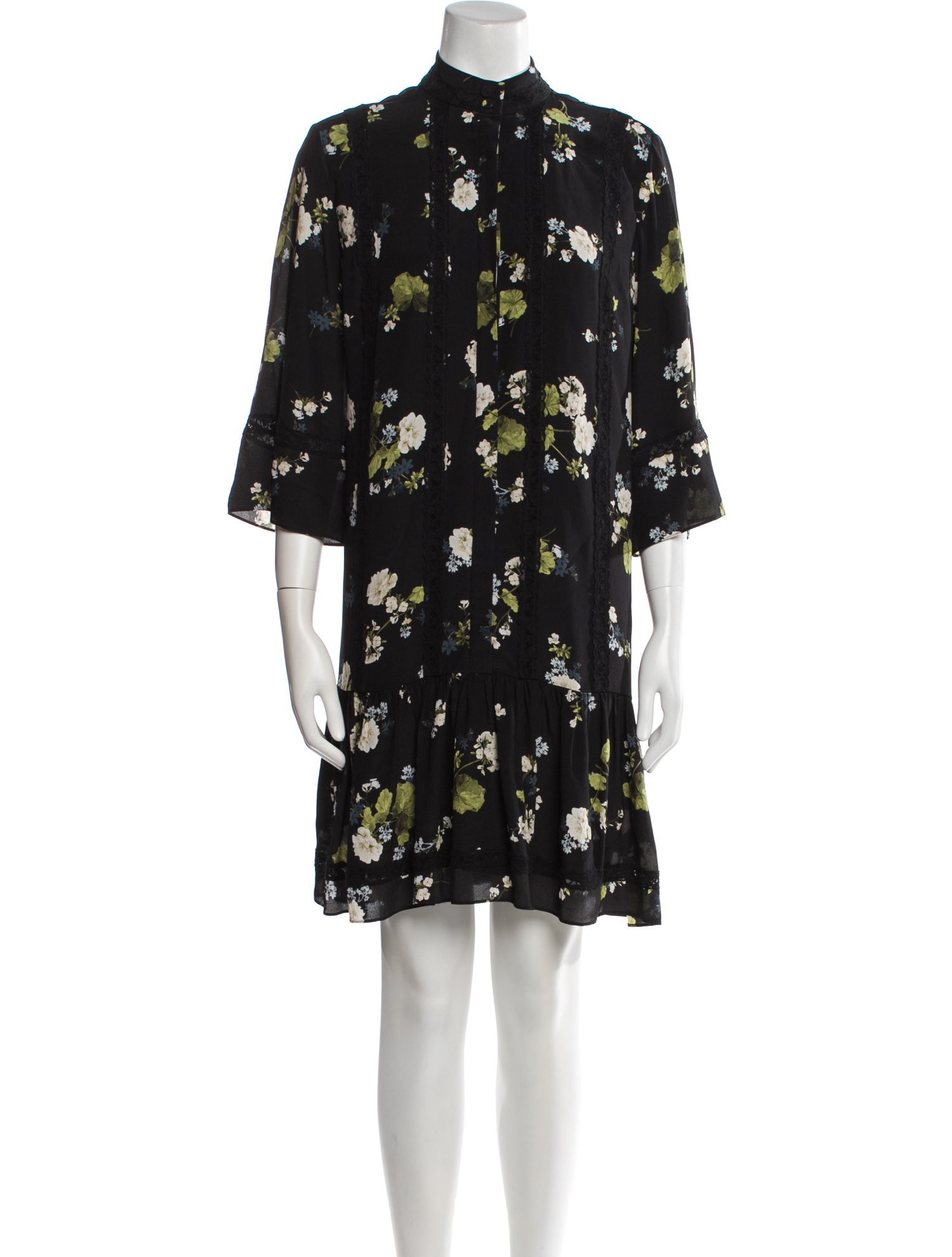 Erdem Silk Knee-Length Dress
