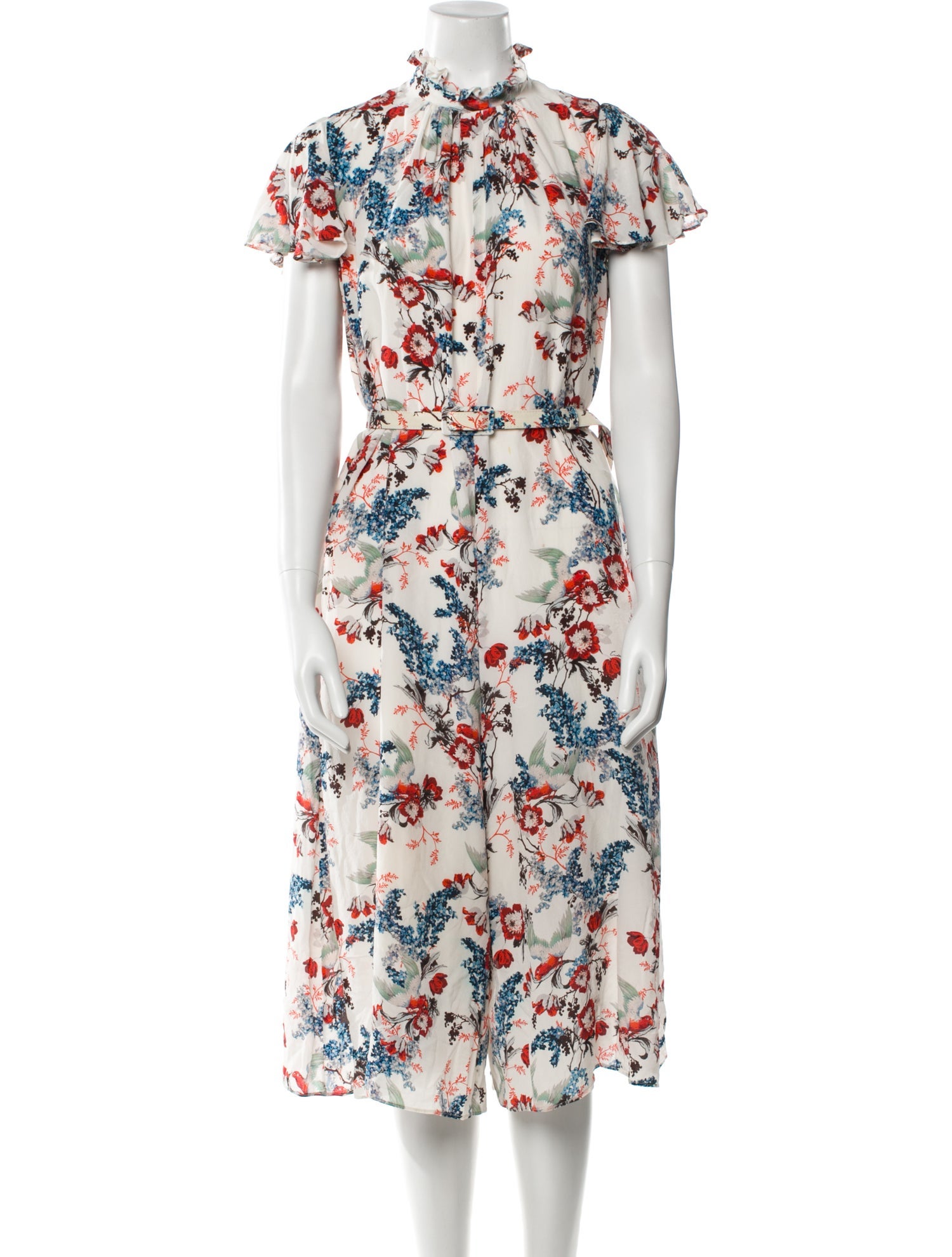 Erdem Silk Printed Jumpsuit