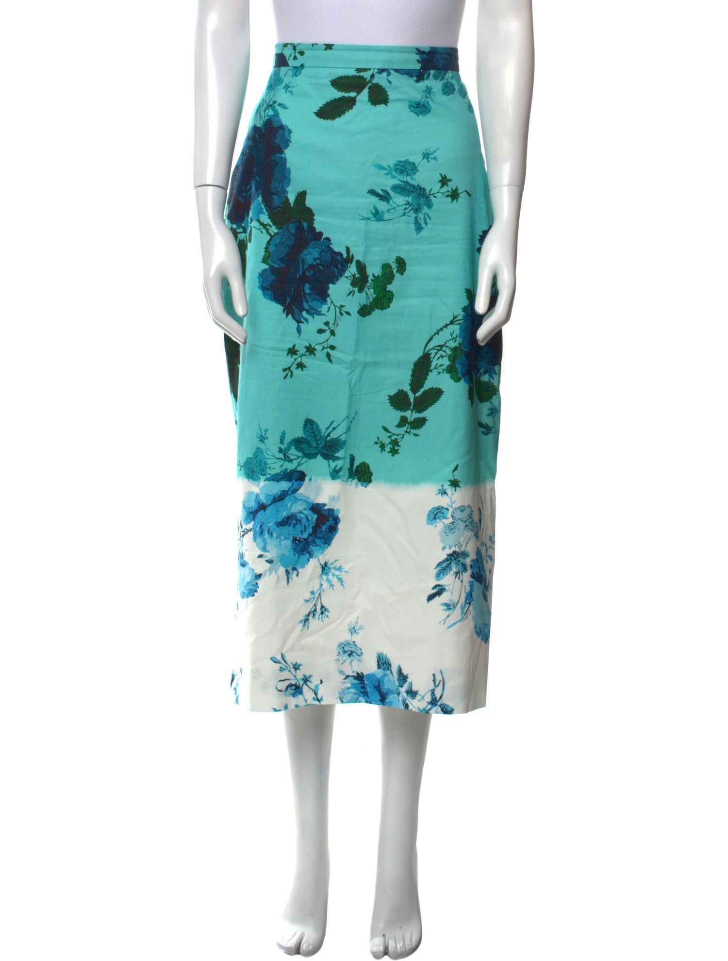 Erdem Floral Print Midi Length Skirt