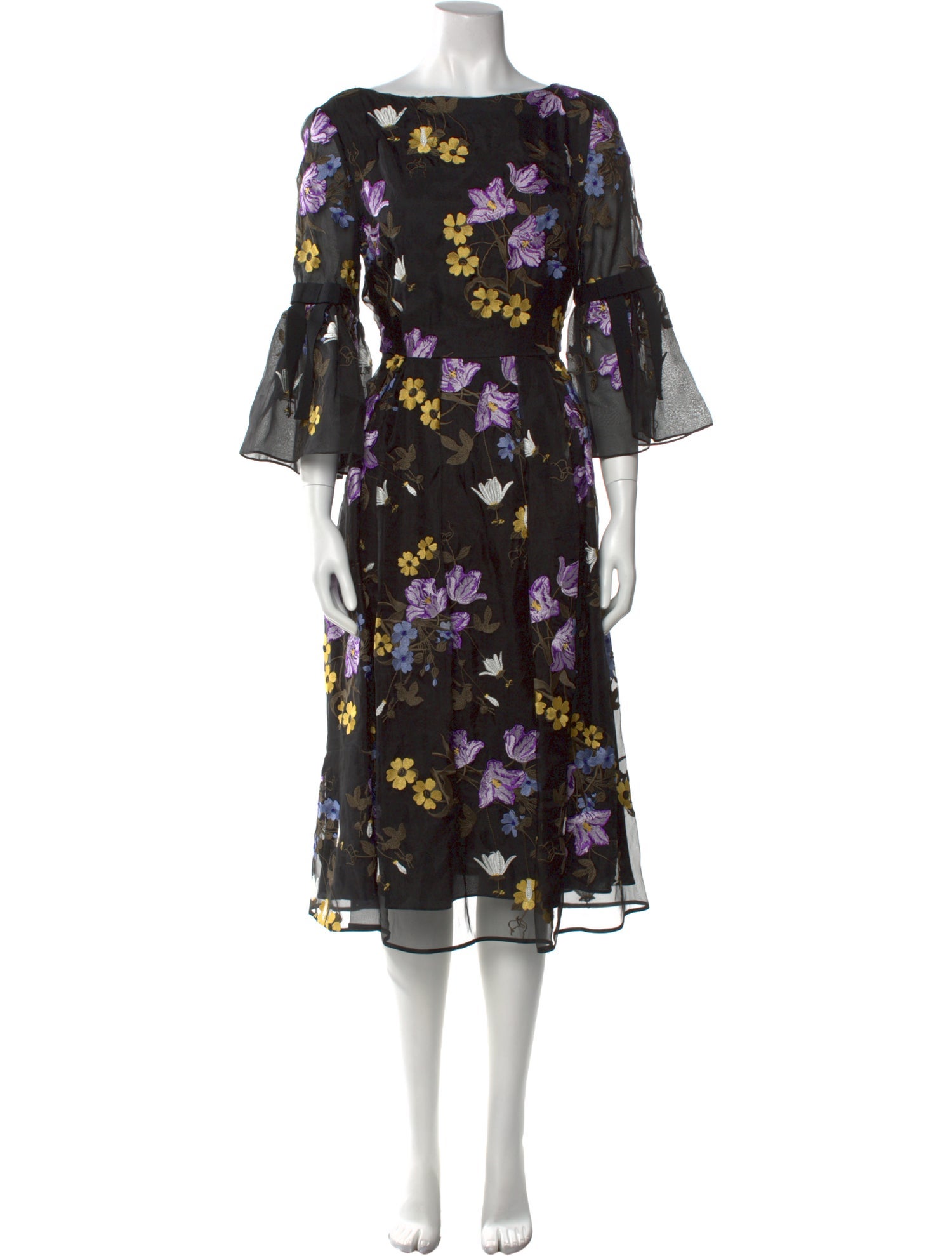 Erdem Silk Midi Length Dress