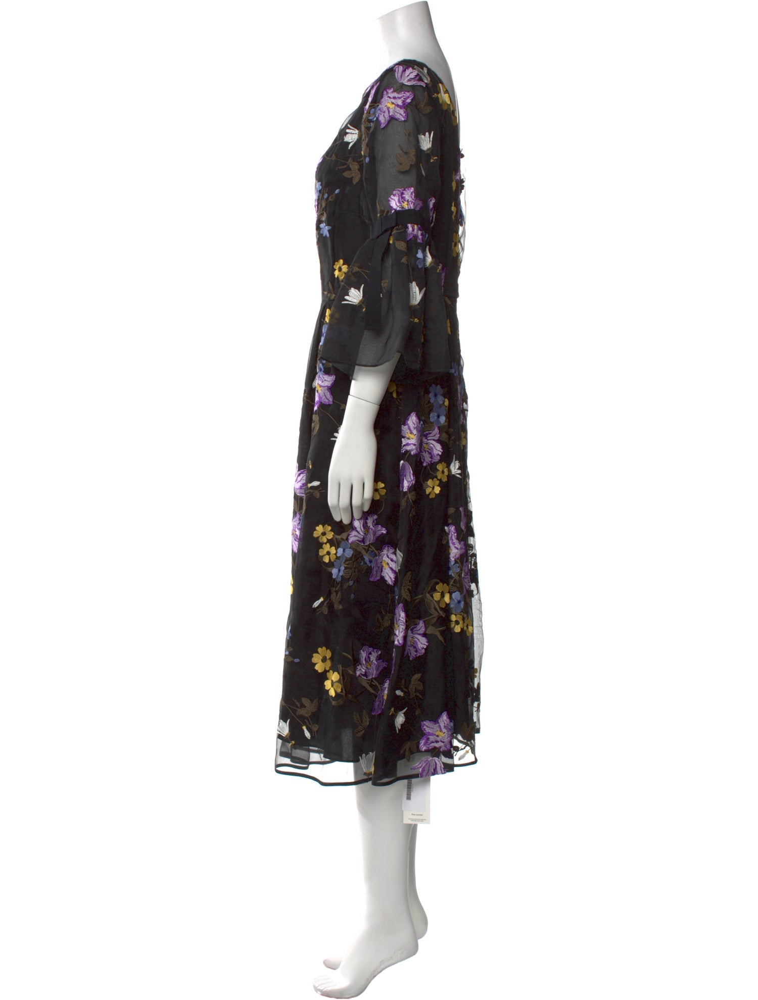 Erdem Silk Midi Length Dress