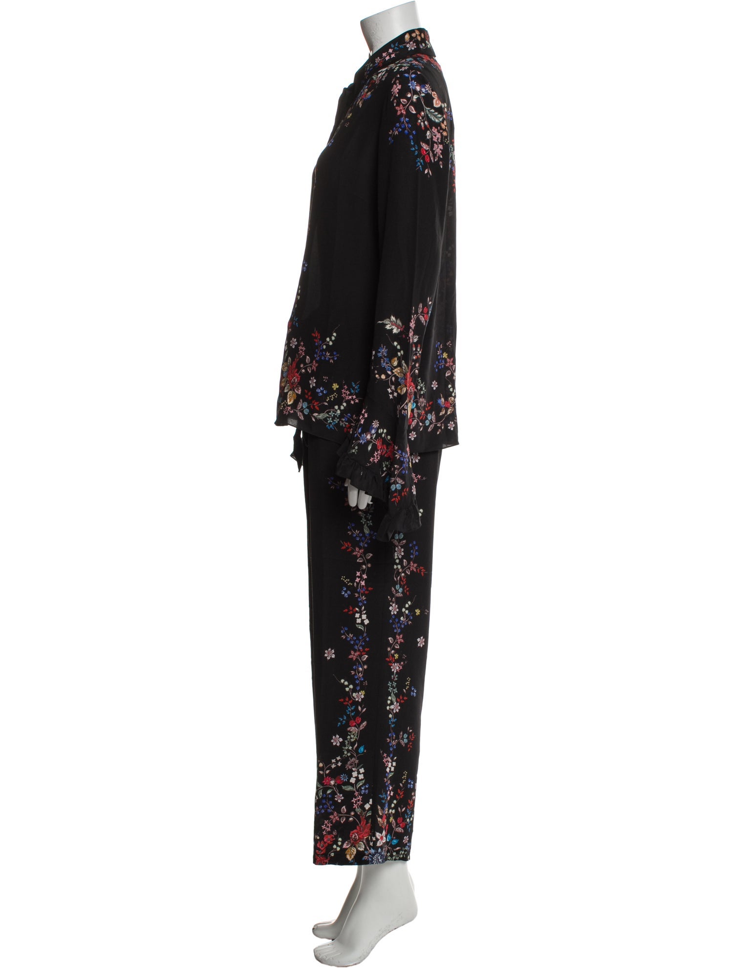 Erdem Silk Printed Pant Set